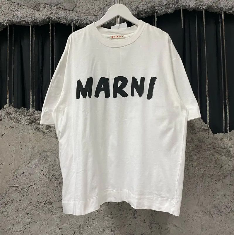Marni Marni White Cotton Women's T-Shirt 0089 Size ONE SIZE - 1 Thumbnail