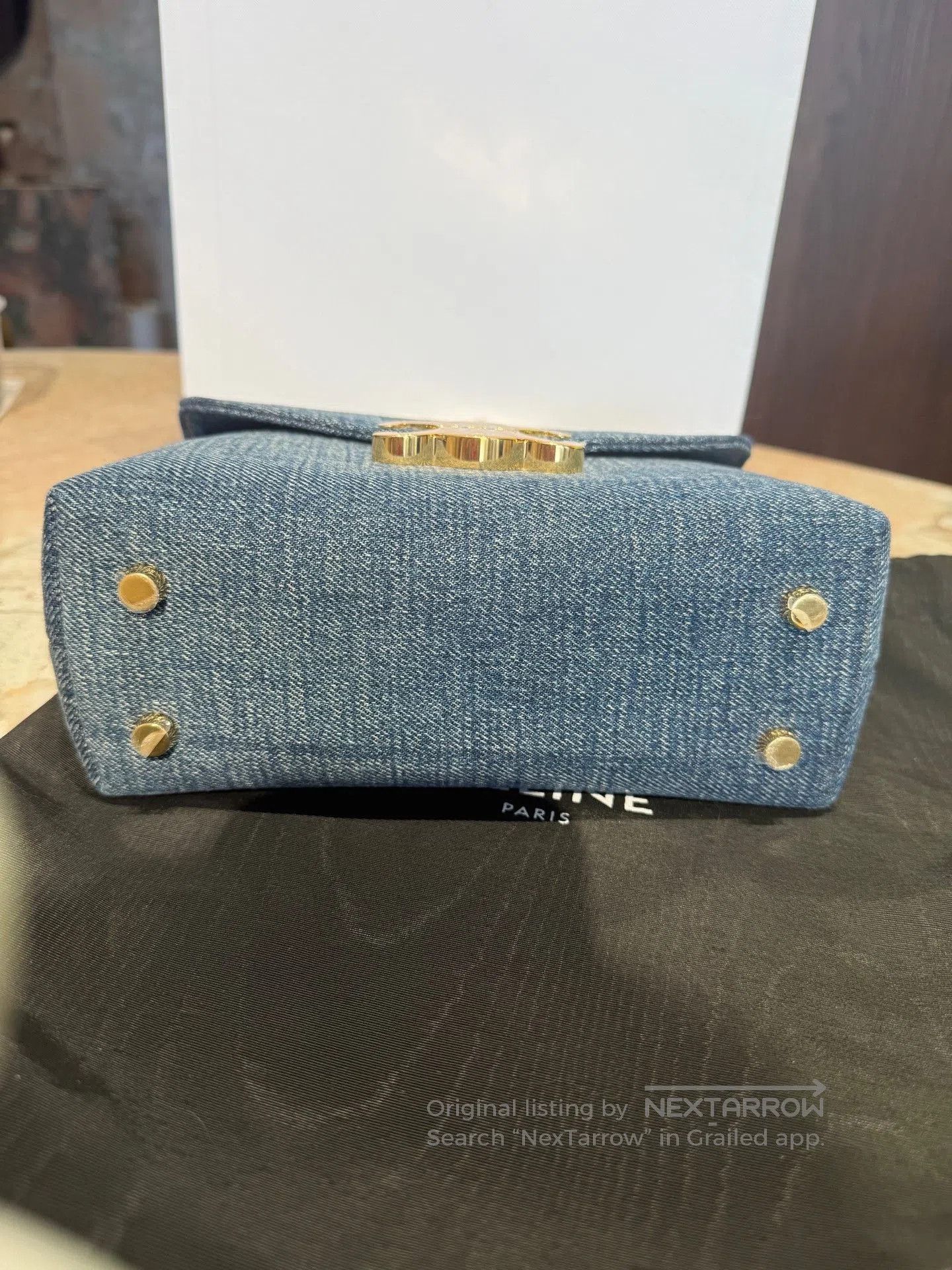 Celine CELINE TEEN NINO Denim Tote Bag. Size ONE SIZE - 6 Thumbnail