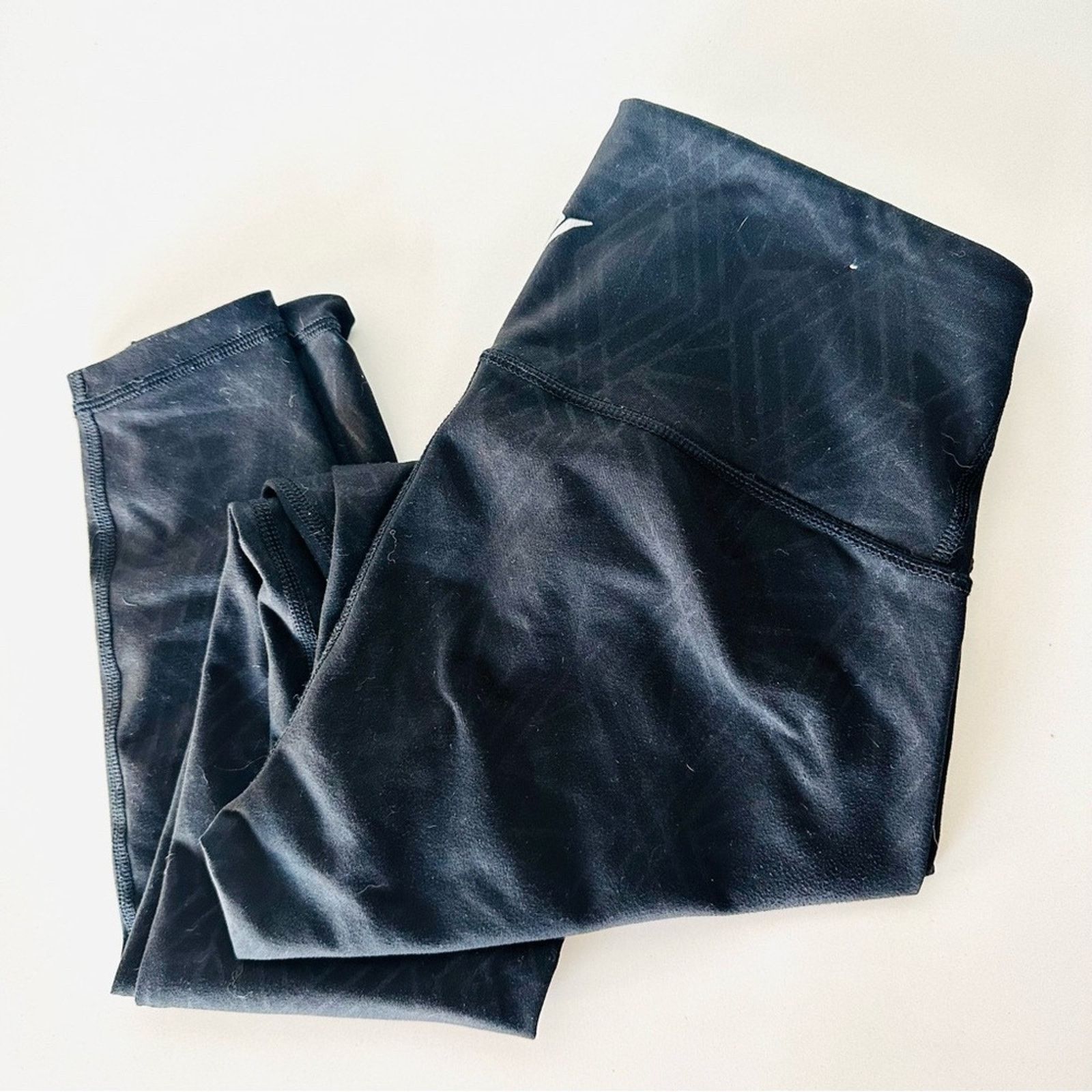 Old Navy 2 OLD NAVY Grey Black Stripe Geometric High Rise Leggings Size 27" / US 4 / IT 40 - 9 Thumbnail