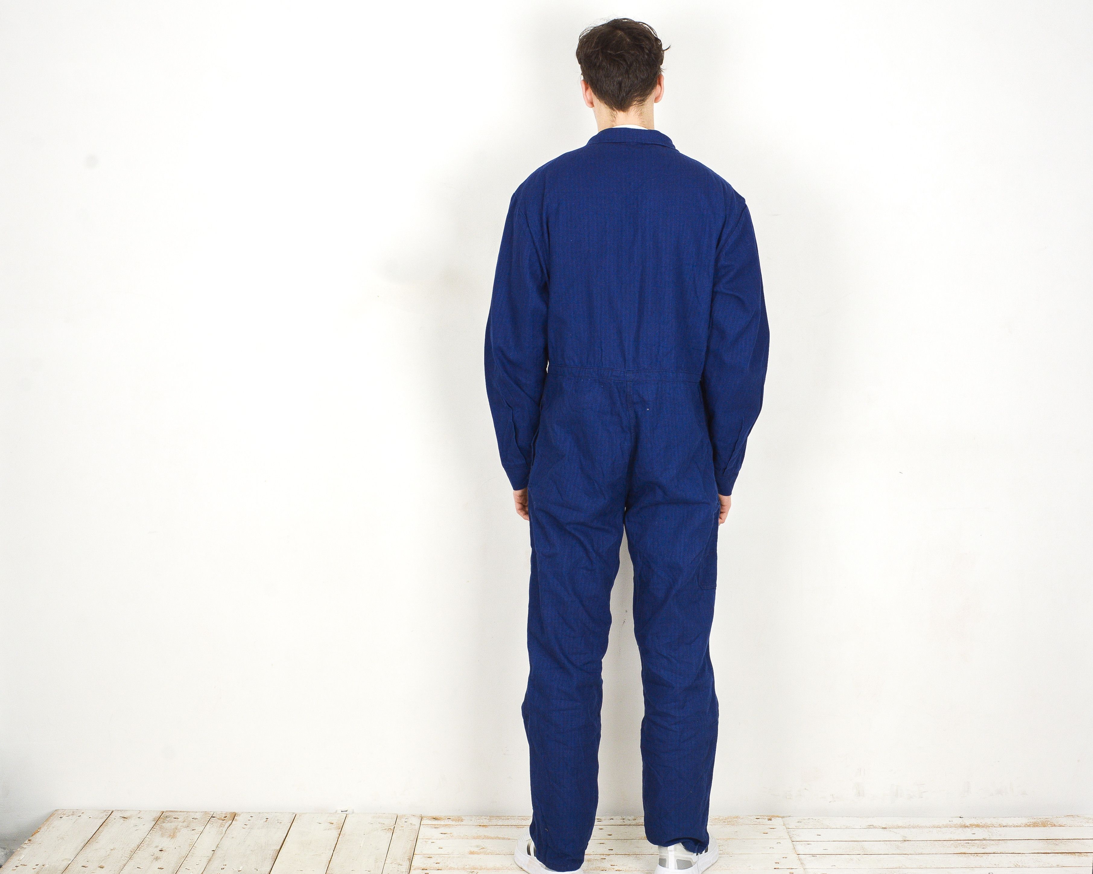 Vintage Adina Sanfor 1980's L Worker Boilersuit Jumpsuit Overalls Size US 36 / EU 52 - 3 Thumbnail