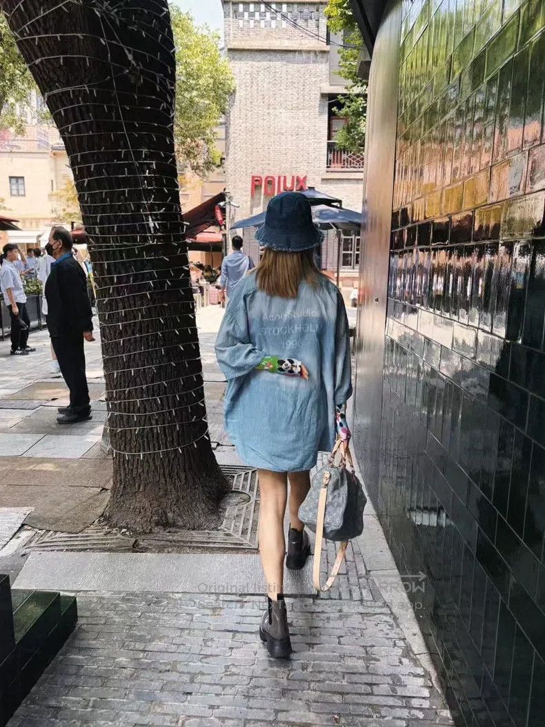 Acne Studios Acne Studios Washed Denim Back Logo Short Sleeve Size XL / US 12-14 / IT 48-50 - 2 Thumbnail