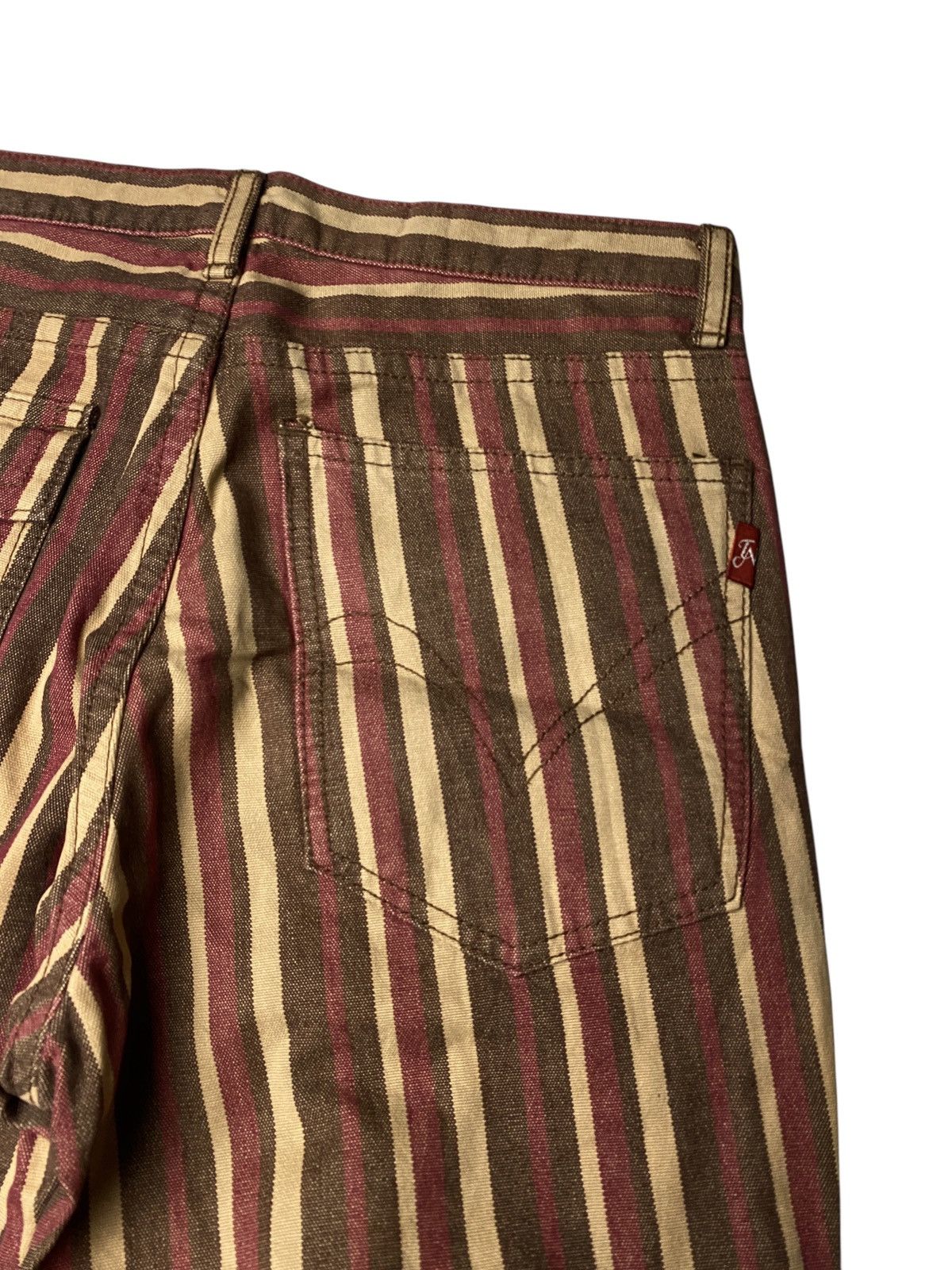 If Six Was Nine 2000's 291295 Homme Tuxedo Pinstripe Flared Pants Size US 28 / EU 44 - 7 Thumbnail
