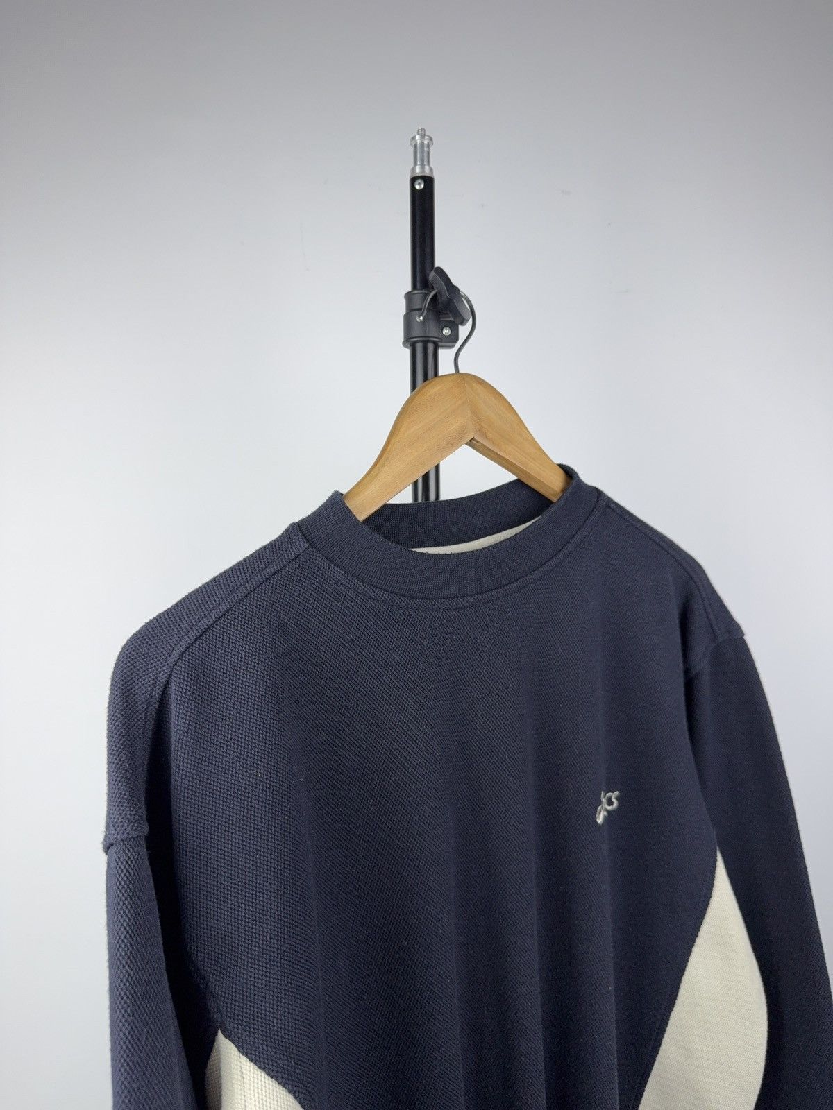 Asics Vintage 90s Retro Asics Retro Crewneck Sweatshirt Navy Size US S / EU 44-46 / 1 - 4 Thumbnail