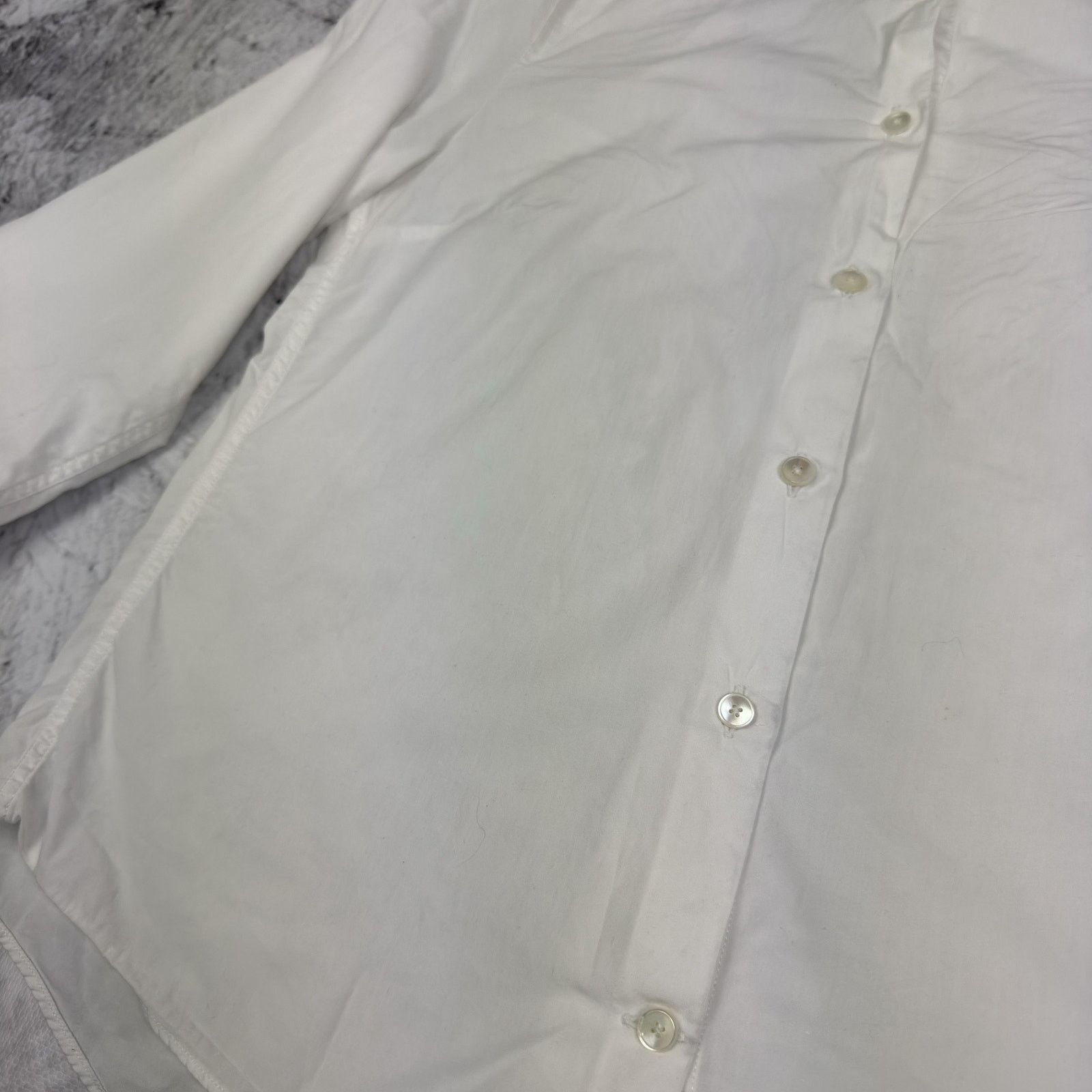 Acne Studios Acne Sloan Womens White Cotton Button-Up Shirt 36 Size XS / US 0-2 / IT 36-38 - 6 Thumbnail