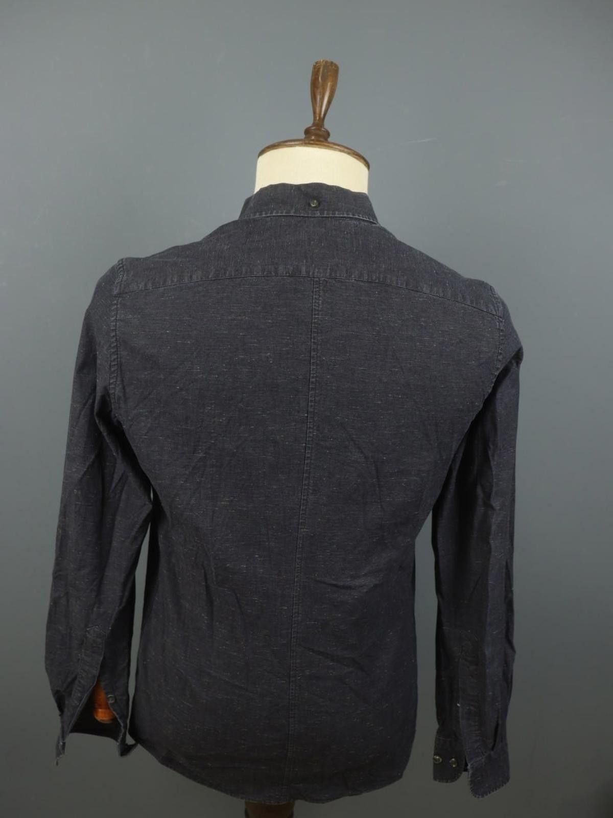 J.Lindeberg J.Lindeberg Black Cotton Collared Slim Fit Shirt Size S Size US S / EU 44-46 / 1 - 4 Thumbnail