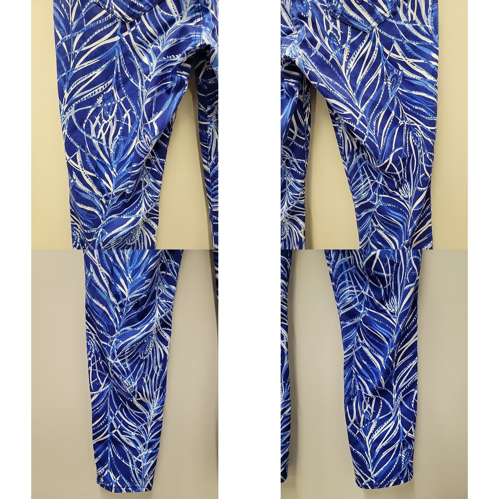 Lilly Pulitzer NWT Lilly Pulitzer Skinny Crop Pants Womens 10 Twilight Blue Size 32" / US 10 / IT 46 - 8 Thumbnail