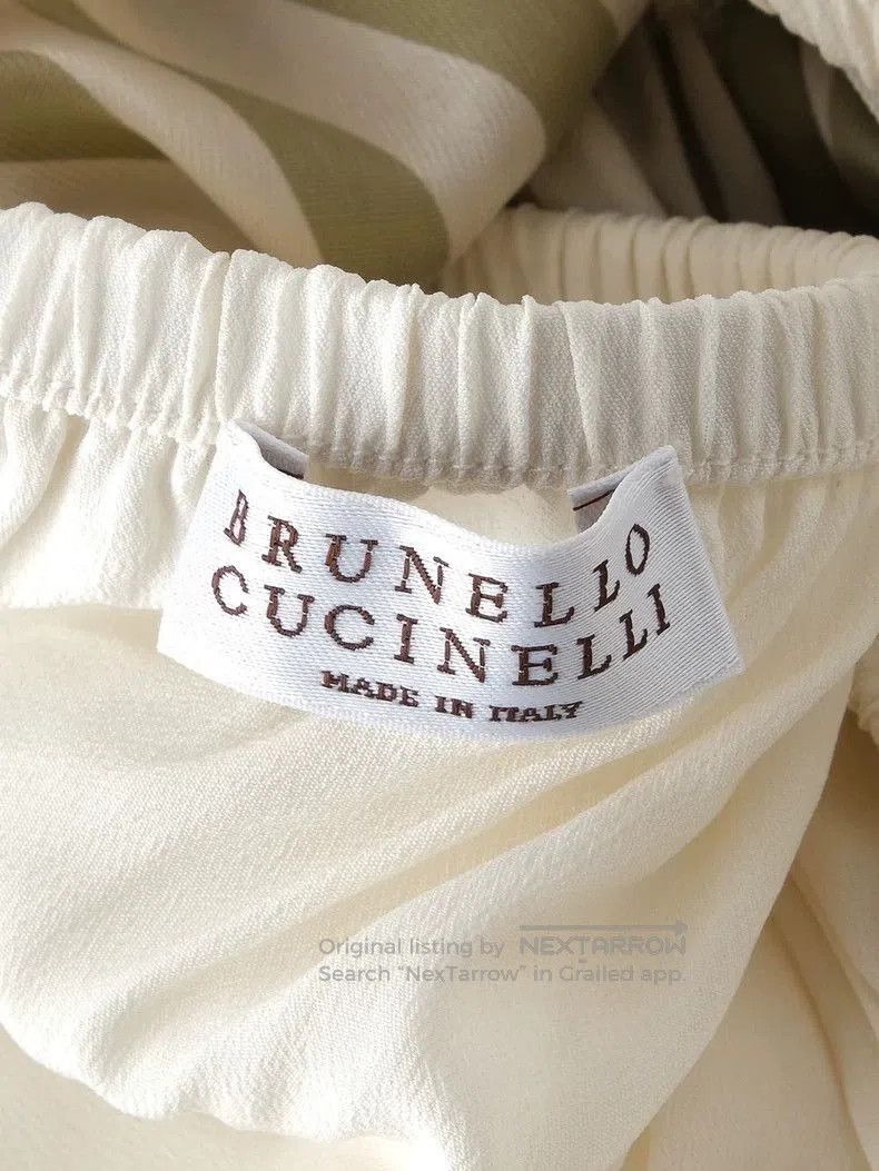 Brunello Cucinelli Brunello Cucinelli Silk Striped Dress XS. Size US XS / EU 42 / 0 - 7 Thumbnail