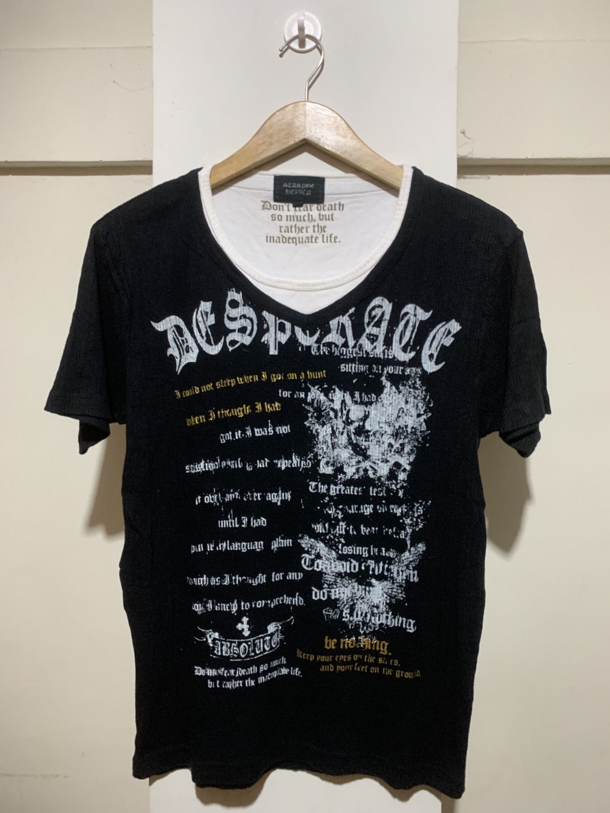 Hysteric Glamour × Undercover Japanese Strange Heaven Poem LGB Style Tee Shirt Size US L / EU 52-54 / 3 - 1 Thumbnail