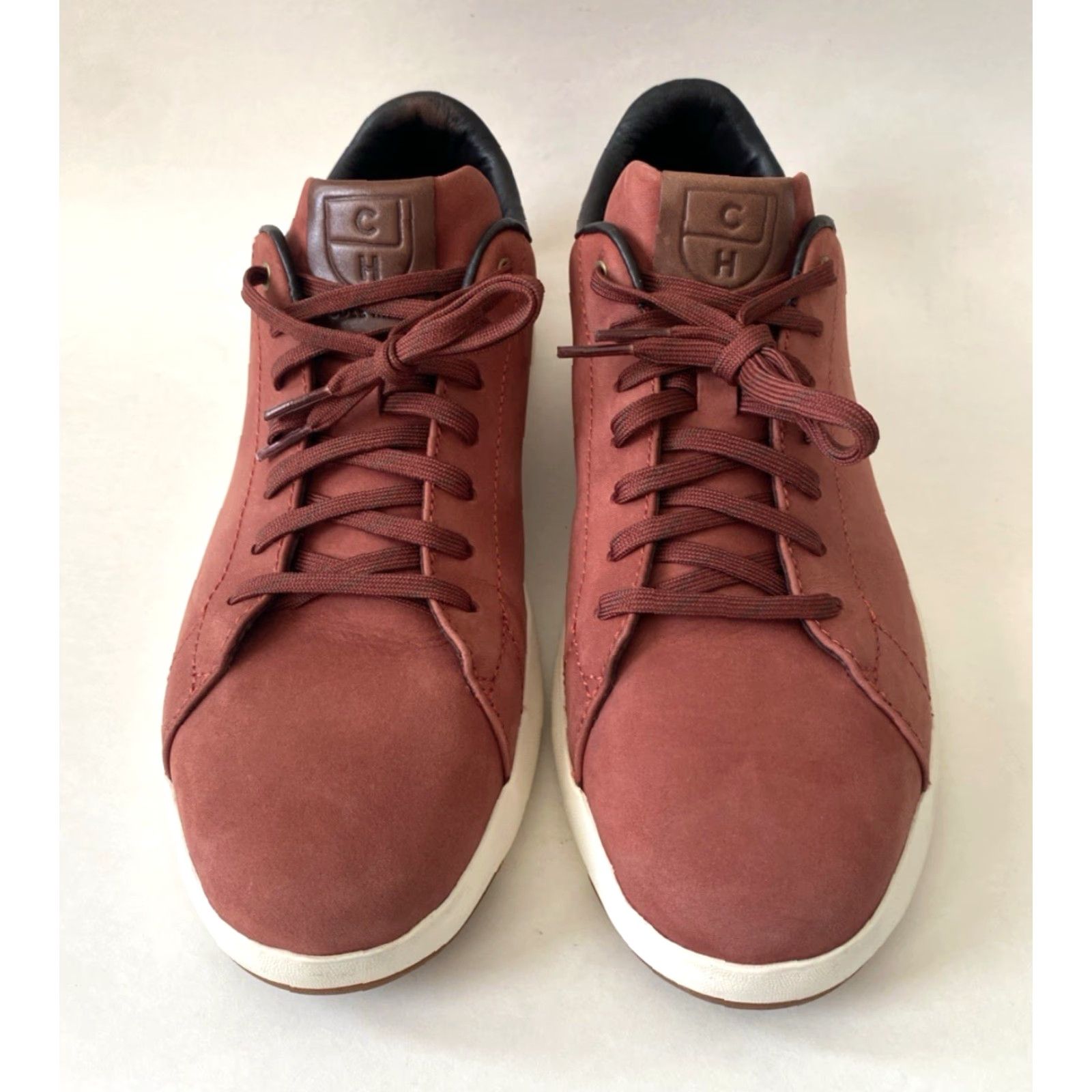 Cole Haan Cole Haan GrandPro Men’s Leather Sneakers Maroon Nubuck Chestnut 10 M Casual Shoes Size US 10 / EU 43 - 7 Thumbnail