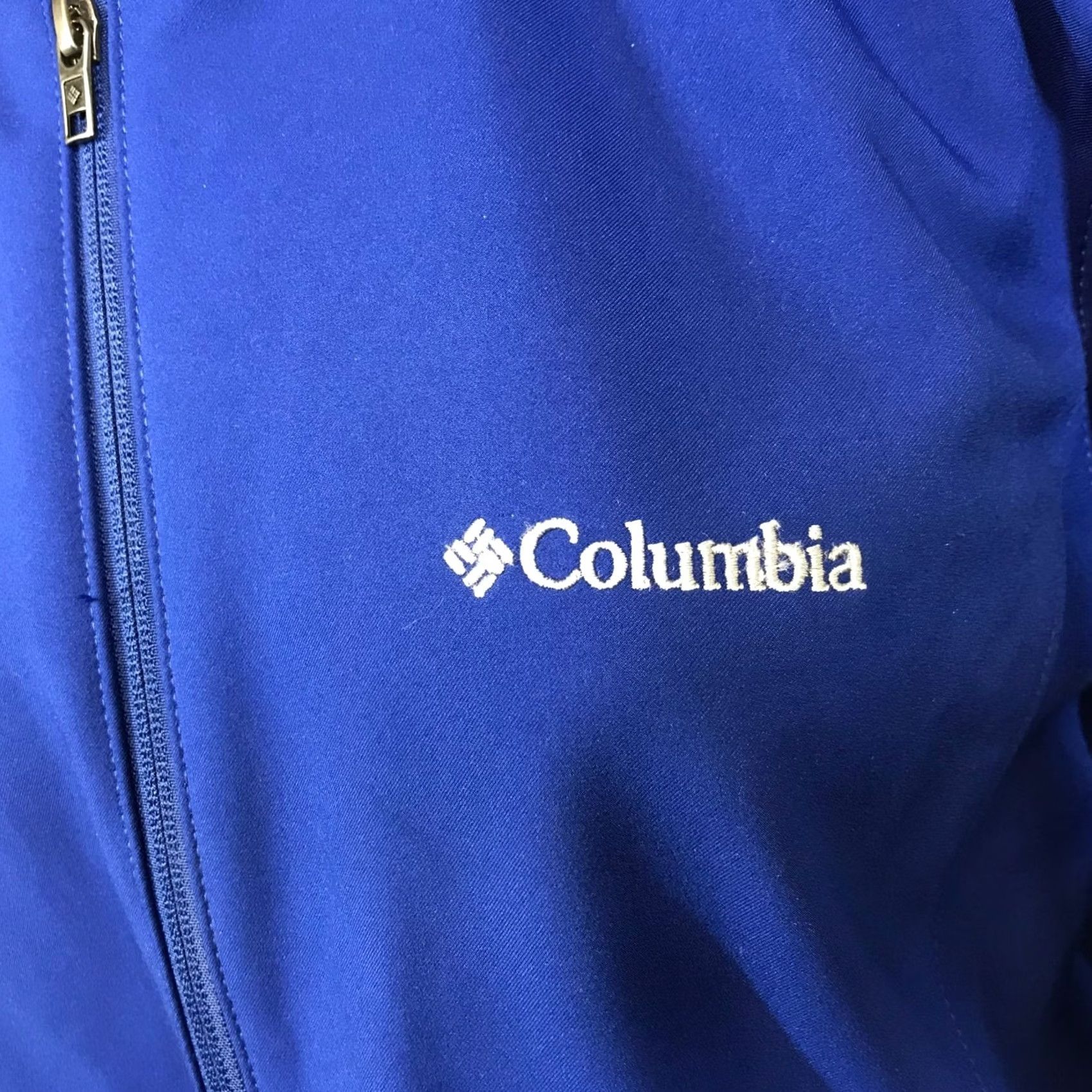 Vintage COLUMBIA Women's 1X Blue Full Zip Polyester Softshell Jacket Size XL / US 12-14 / IT 48-50 - 4 Thumbnail