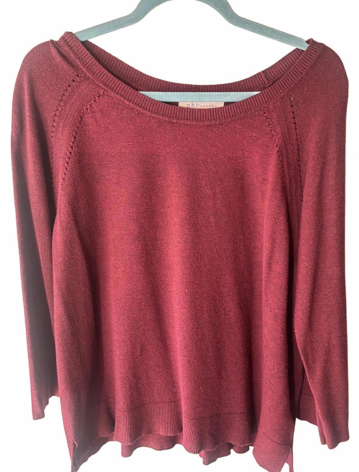 Other Philosophy Burgundy Sweater Size M / US 6-8 / IT 42-44 - 1 Thumbnail