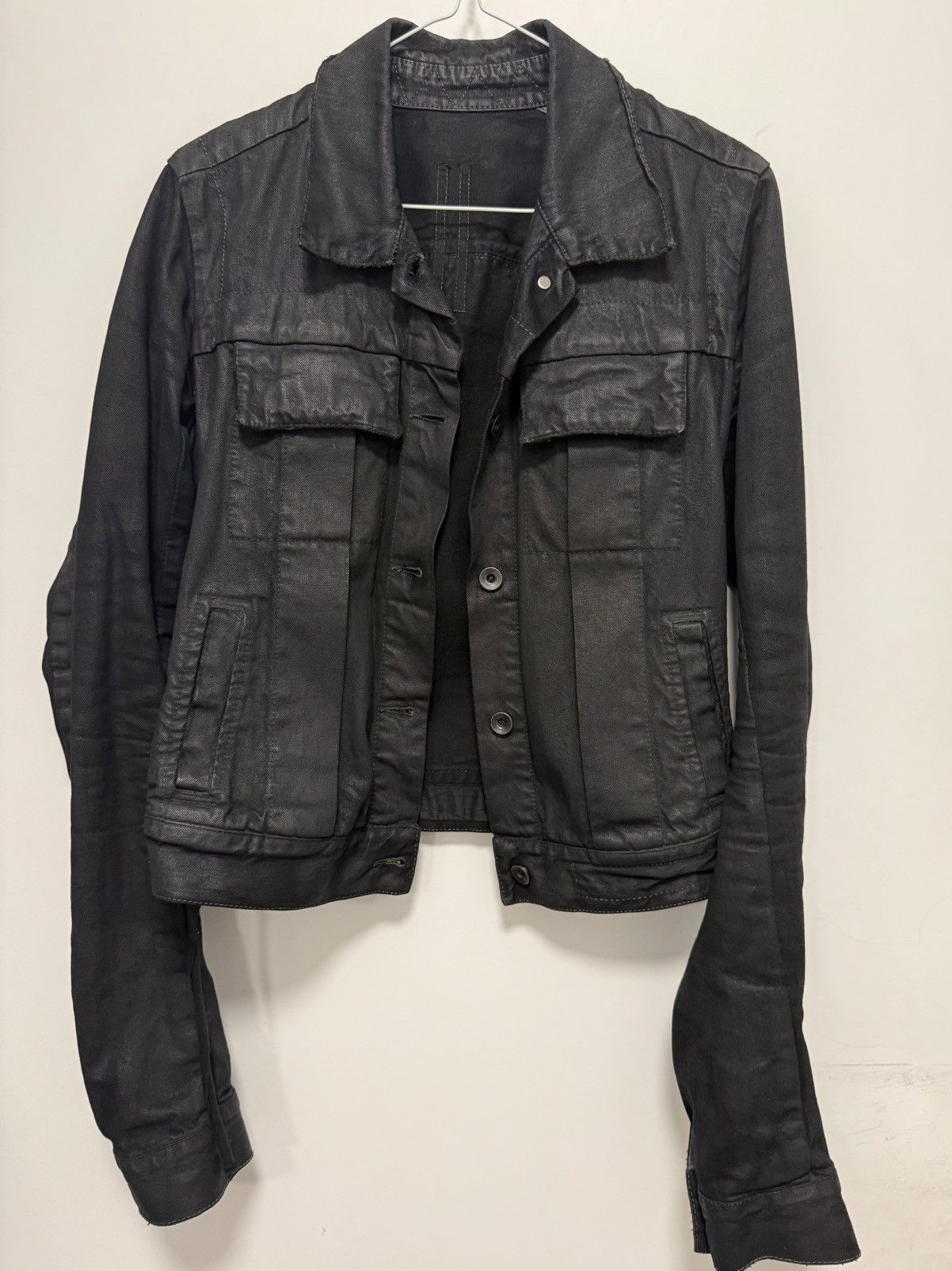 Rick Owens Drkshdw Rick Owens DRKSHDW Olmar & Mirta Denim Jacket ( SOLD ) Size S / US 4 / IT 40 - 1 Thumbnail