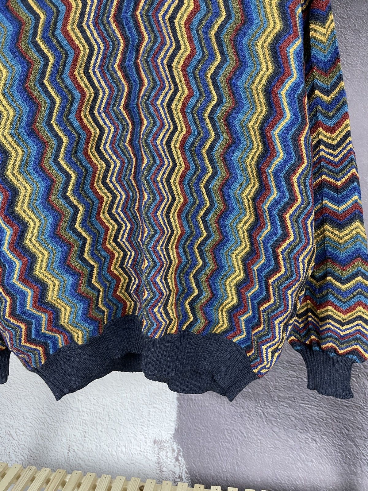 Dalmine Dalmine vintage cable knit coloured sweater coogi style wool Size US XL / EU 56 / 4 - 5 Thumbnail