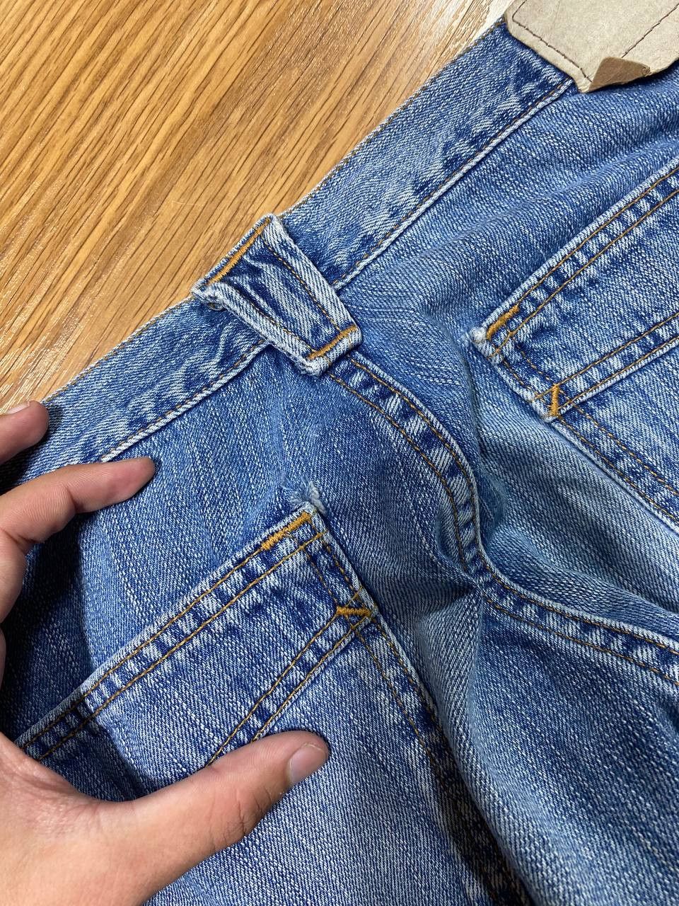Jean × Mustang × Vintage Vintage 90s mustang jeans light blue wash Size US 36 / EU 52 - 6 Thumbnail