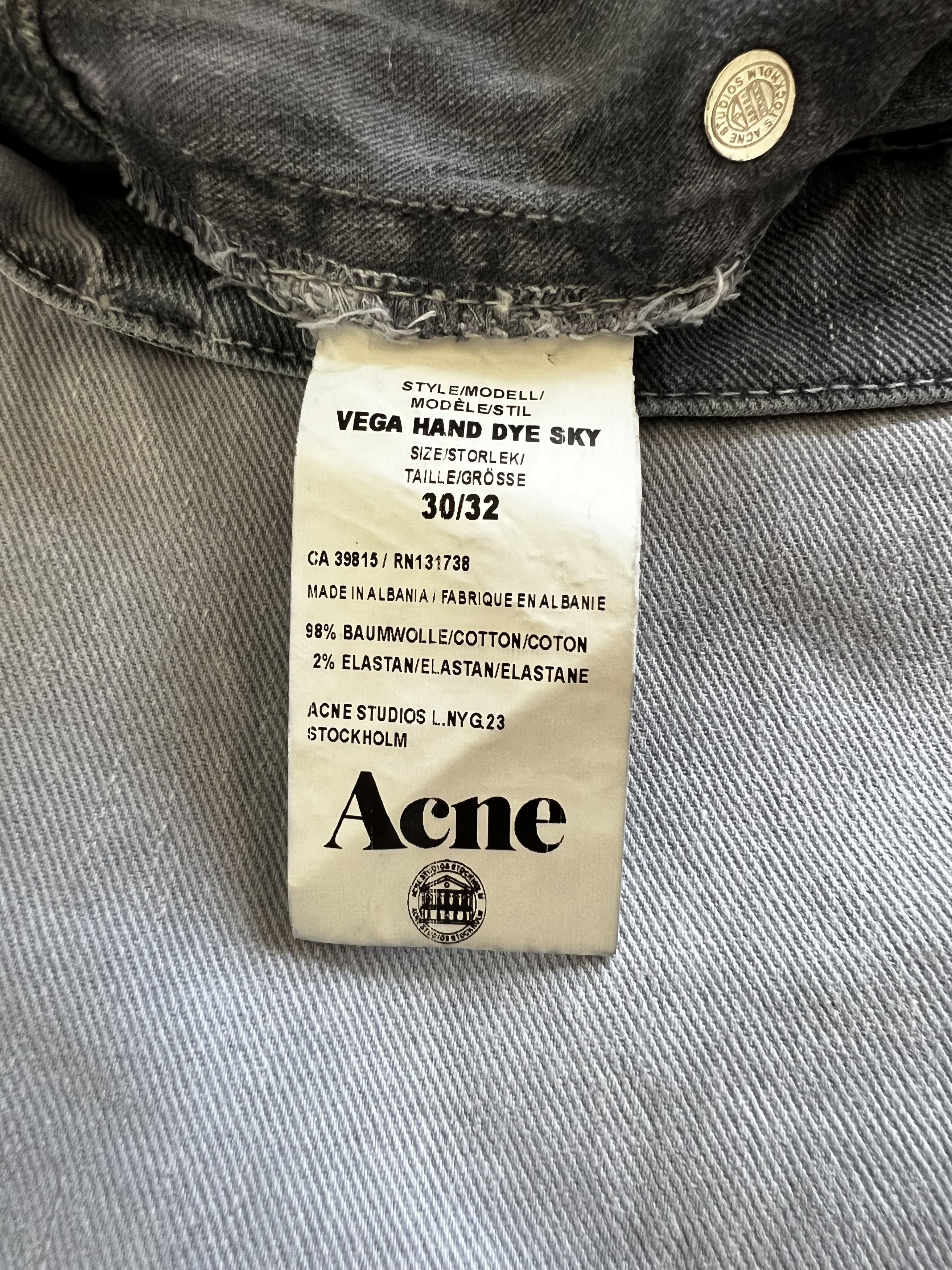 Acne Studios Acne Studios Vega Hand Dye Sky Denim Size US 30 / EU 46 - 7 Thumbnail