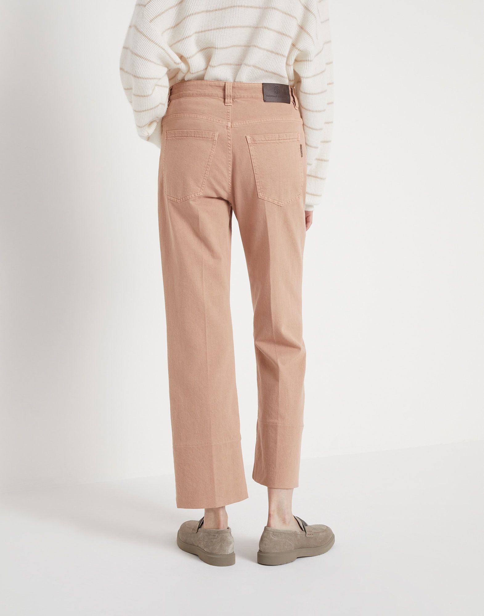 Brunello Cucinelli o1w1db10825 Woman Dyed Pants in Dark Orange Size 30" / US 8 / IT 44 - 2 Thumbnail