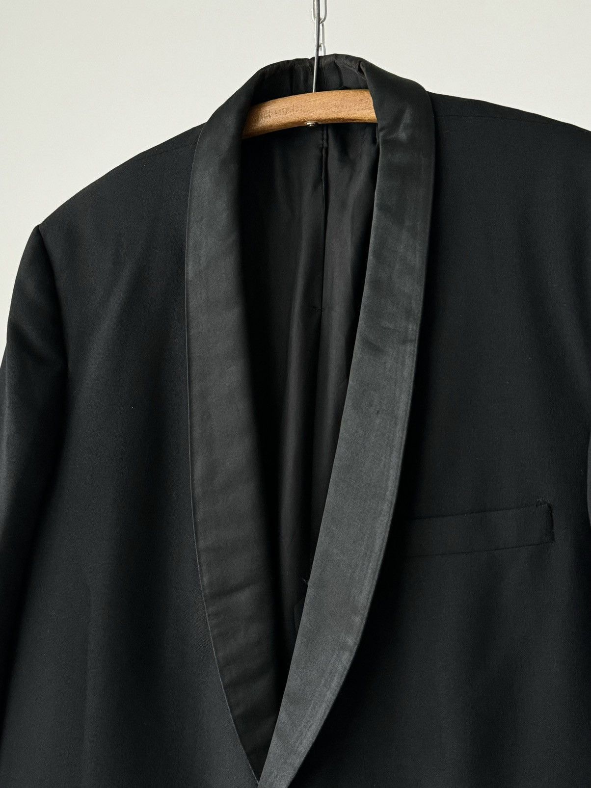 Vintage ≈1960s Vintage American ‘Union Label’ Tuxedo Blazer Jacket Size 42R - 3 Thumbnail