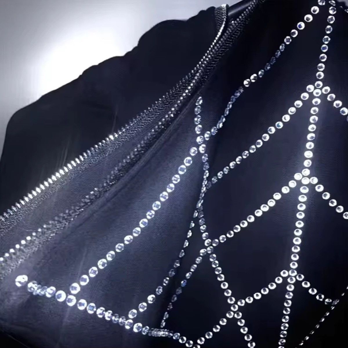Custommade Grunge Rhinstone Spider Web Hoodie Size S / US 4 / IT 40 - 5 Thumbnail