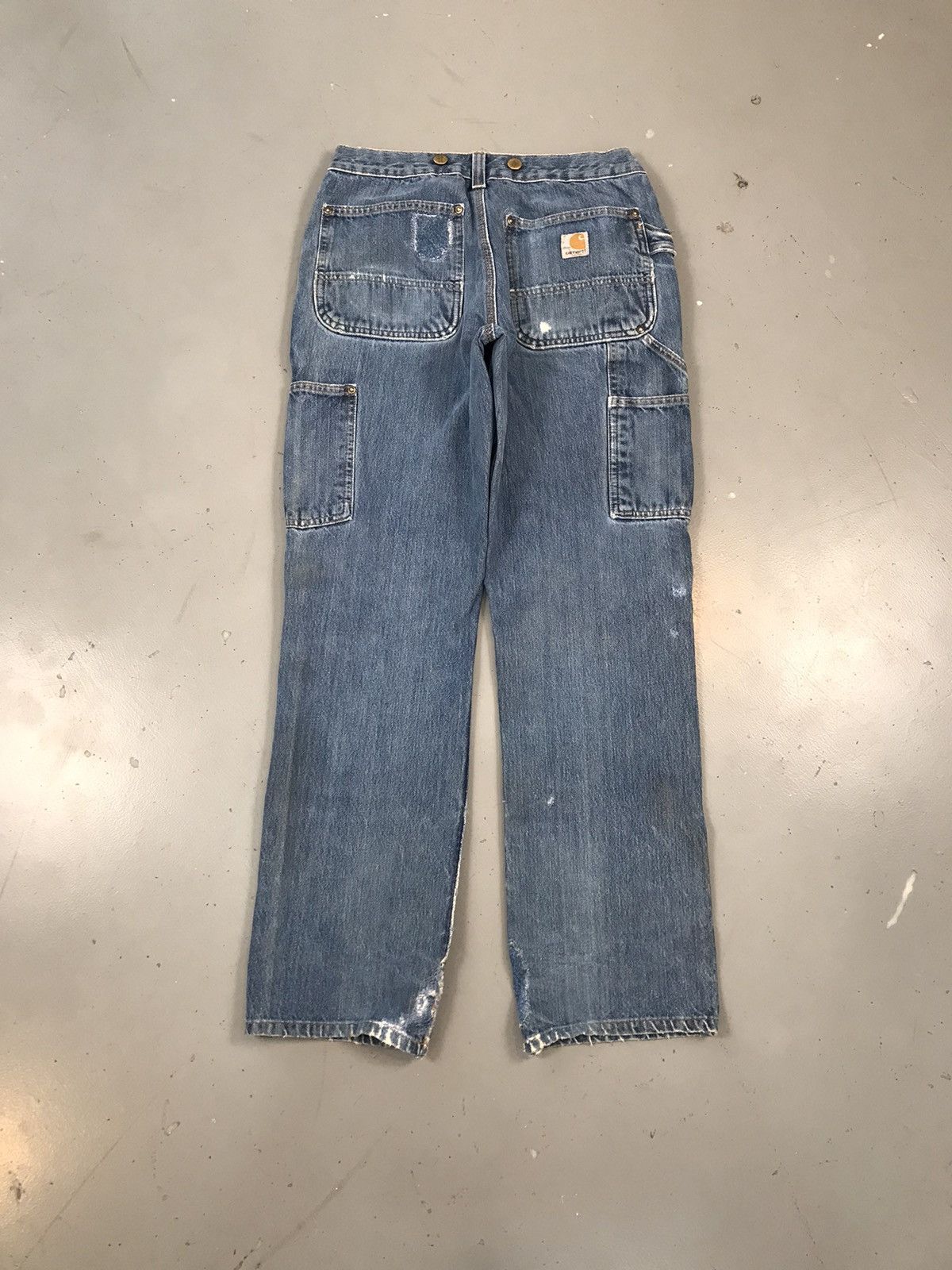 Carhartt × Vintage Vintage Carhartt distressed double knee denim Size US 28 / EU 44 - 8 Thumbnail