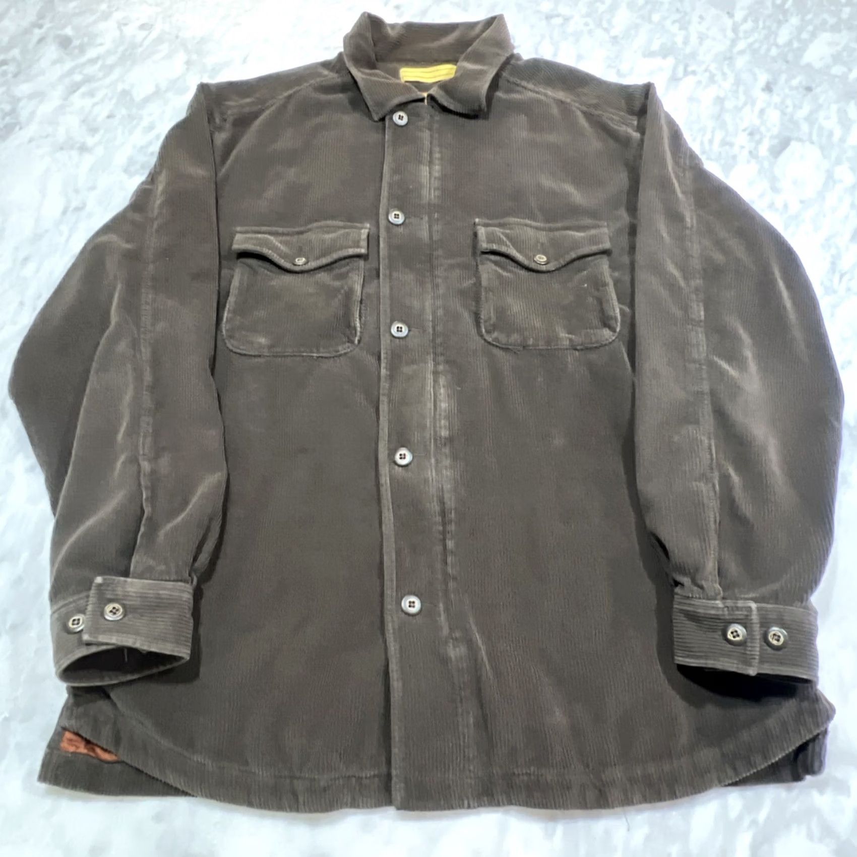 Tommy Bahama Tommy Bahama Corduroy Shirt Jacket Mens XL Full Zip Buttons Cotton Silk Quilted Cardigan? Size US XL / EU 56 / 4 - 2 Thumbnail