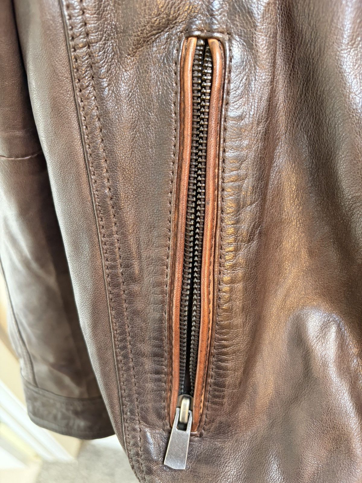 Other Missani Le Collezioni Antique Washed Lambskin Jacket Size US M / EU 48-50 / 2 - 6 Thumbnail
