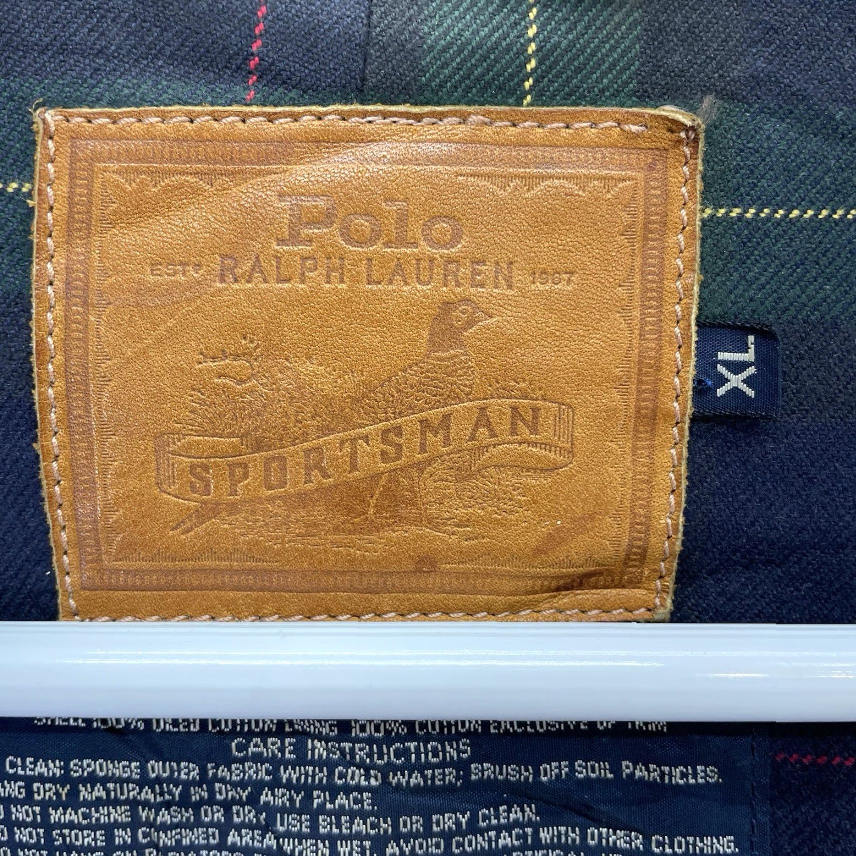 Polo Ralph Lauren VTG Polo Ralph Lauren Sportsman jacket Men XL waxed Lined cotton canvas Military Jacket Army Hunting 90s Green - Mens Size US XL / EU 56 / 4 - 3 Thumbnail