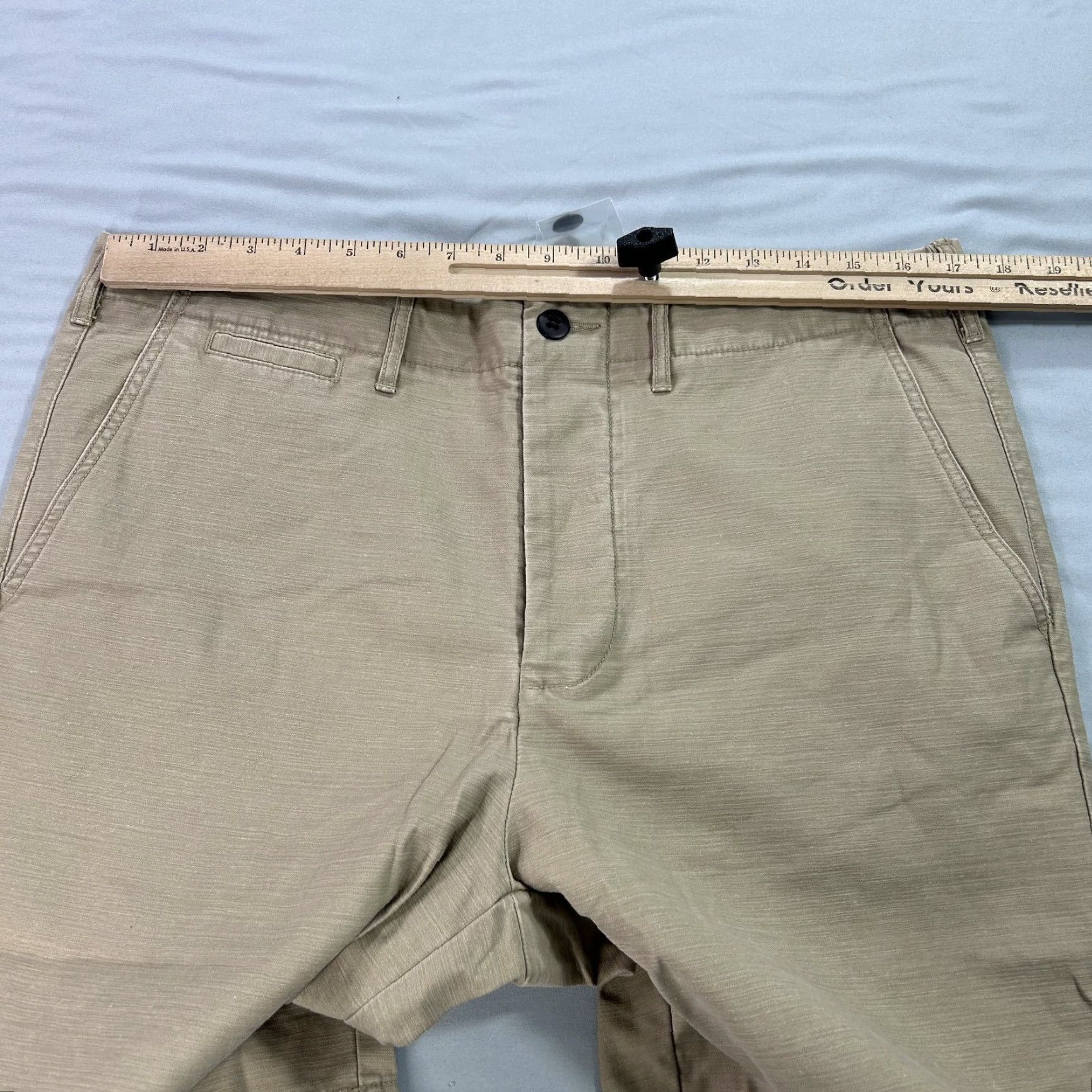 Vintage J. Peterman Chino Shorts Mens 34 Beige Flat Front Casual Preppy Minimalist Size US 34 / EU 50 - 3 Thumbnail