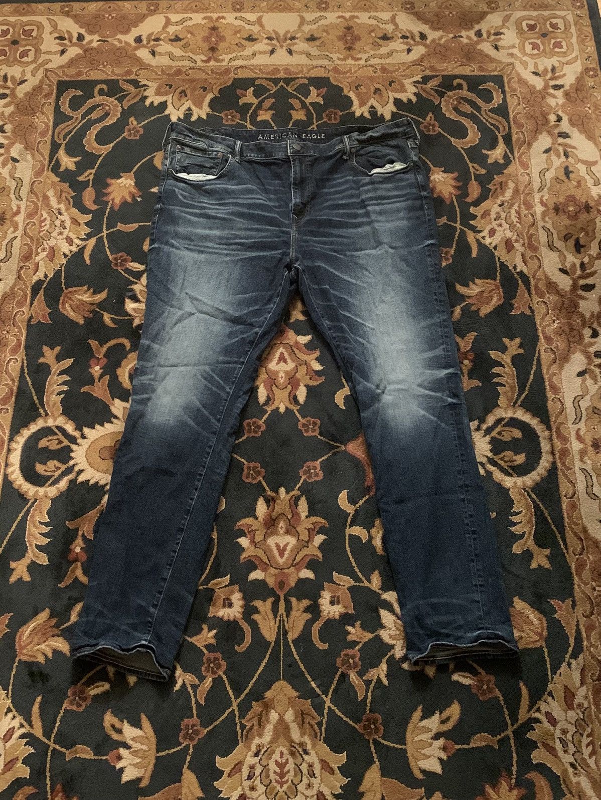American Eagle Outfitters Vintage Y2K American Eagle Faded Blue Super Skinny Jeans Size US 44 / EU 60 - 1 Thumbnail