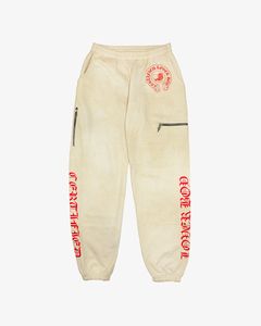 The All Over Heart Sweatpants - Cream/Red - XS / Cream/Red