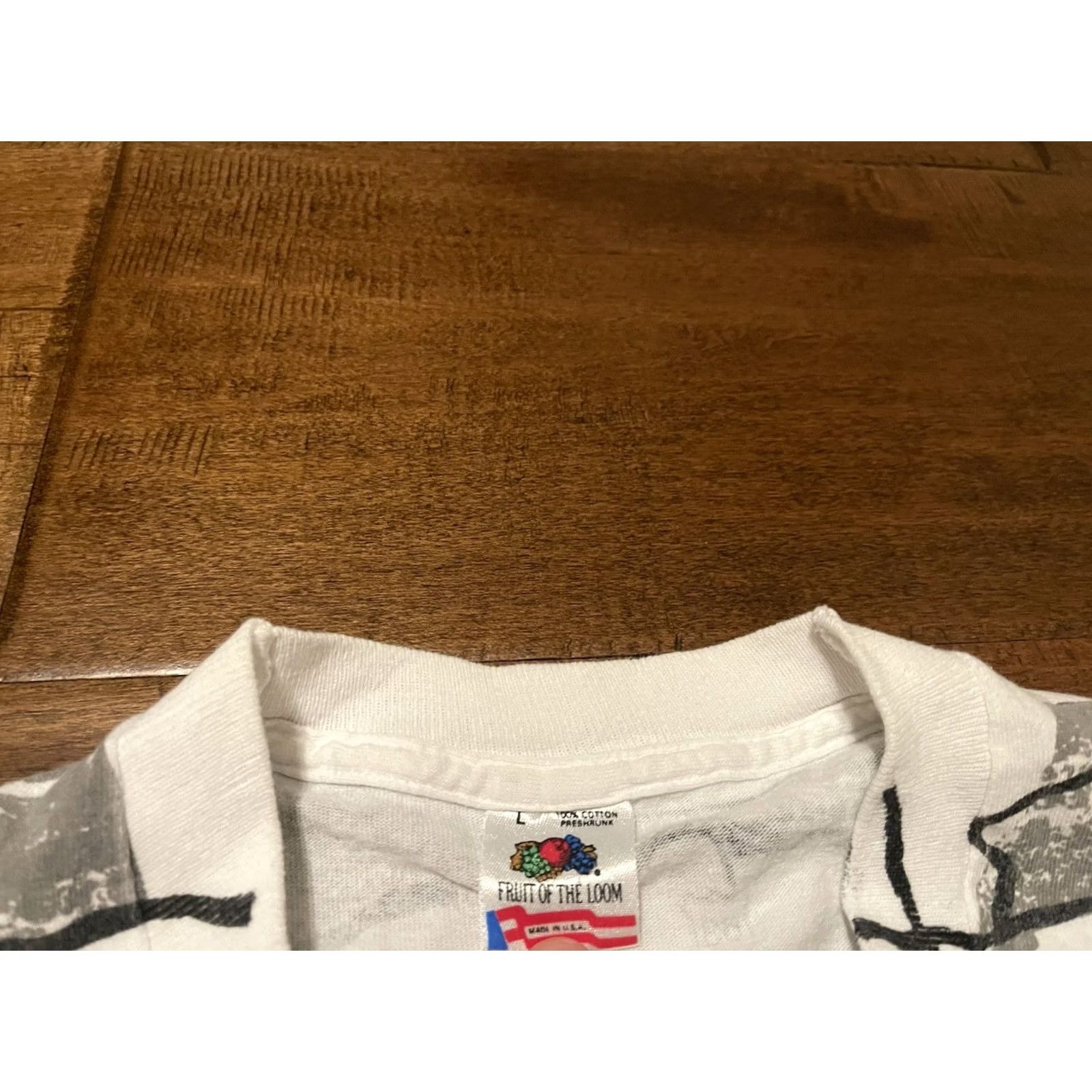 Fruit Of The Loom VINTAGE Fruit of the Loom Missouri Road Map Highways All Over Print Single Stitch T-Shirt Adult L Mens Size US L / EU 52-54 / 3 - 3 Thumbnail