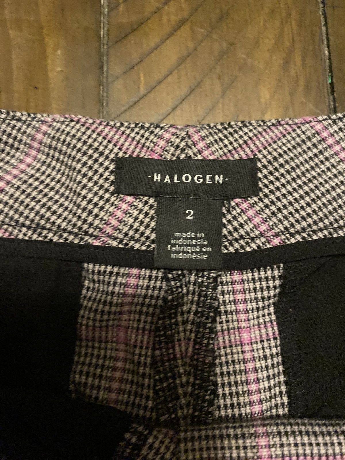 Vintage Purple plaid pants Size 26" / US 2 / IT 38 - 2 Thumbnail
