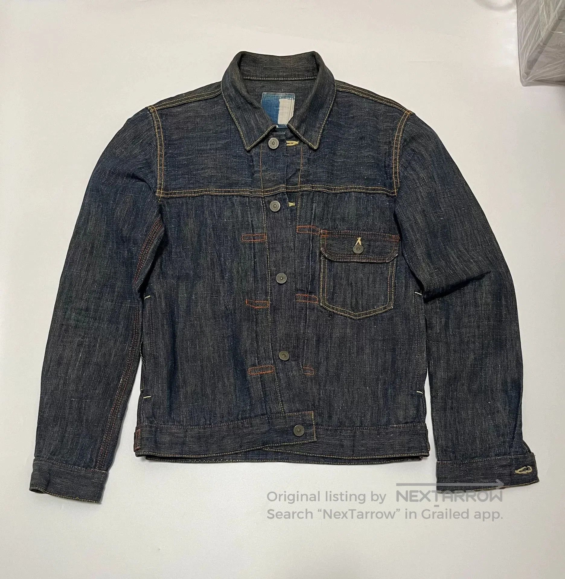 Visvim visvim ict 102 navy grey linen jacket. Size US S / EU 44-46 / 1 - 1 Thumbnail
