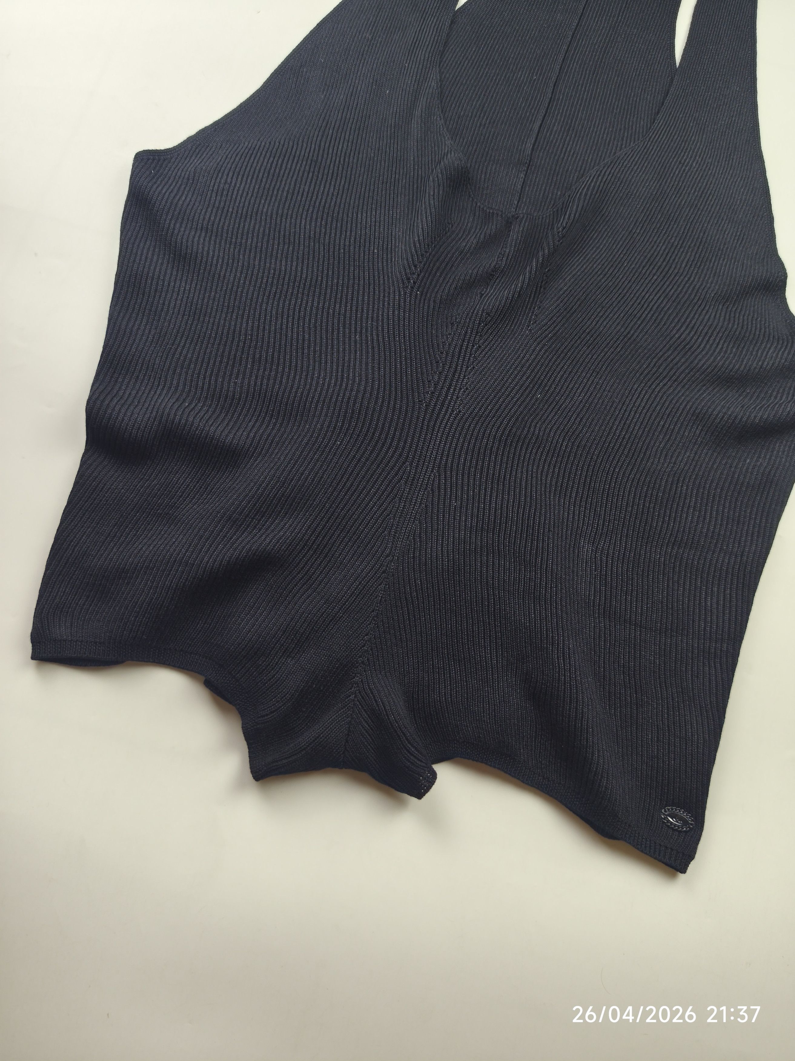 Chanel Chanel S/S 08' karl lagerfeld - knit silk jumpsuit Size XS / US 0-2 / IT 36-38 - 9 Thumbnail