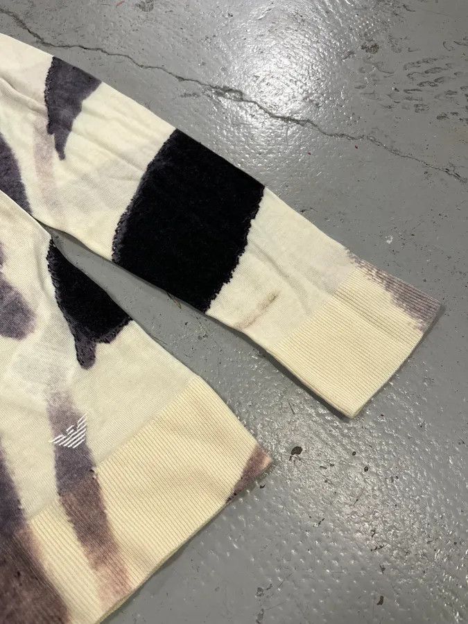 Emporio Armani AW2023 Emporio Armani Ink Leaves White & Grey Sweater Size US M / EU 48-50 / 2 - 7 Thumbnail