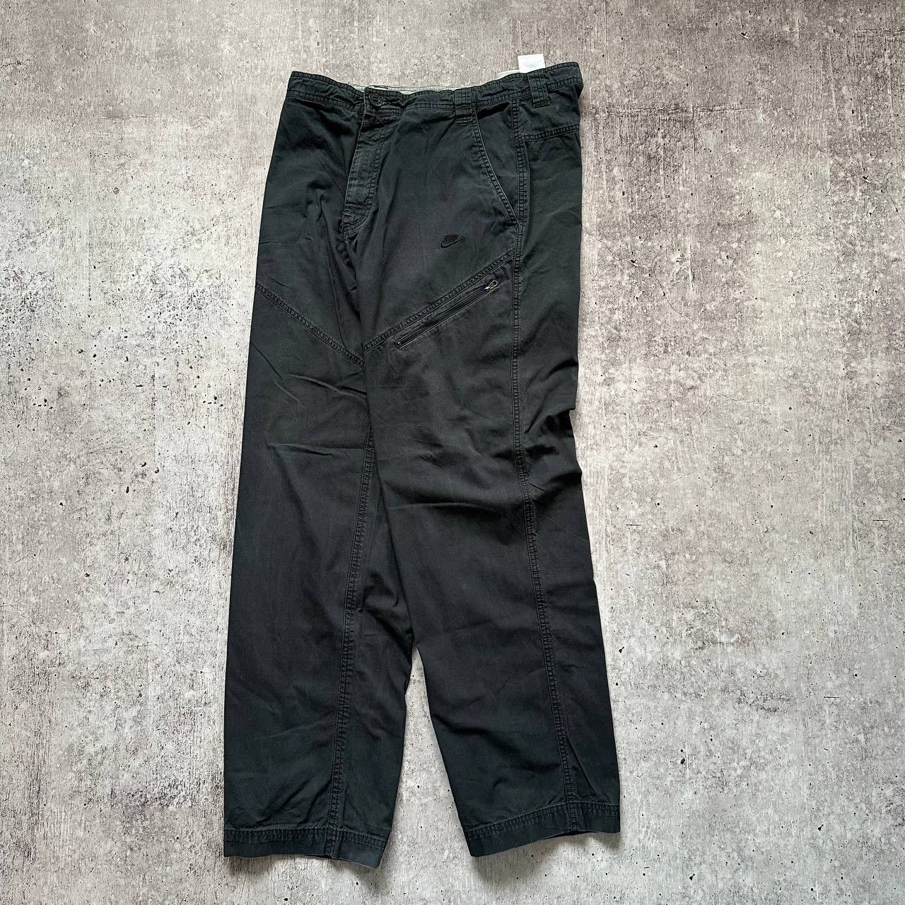 Nike × Vintage Nike y2k Vintage Denim Cargo Avant Garde Straight Pants Size US 34 / EU 50 - 3 Thumbnail