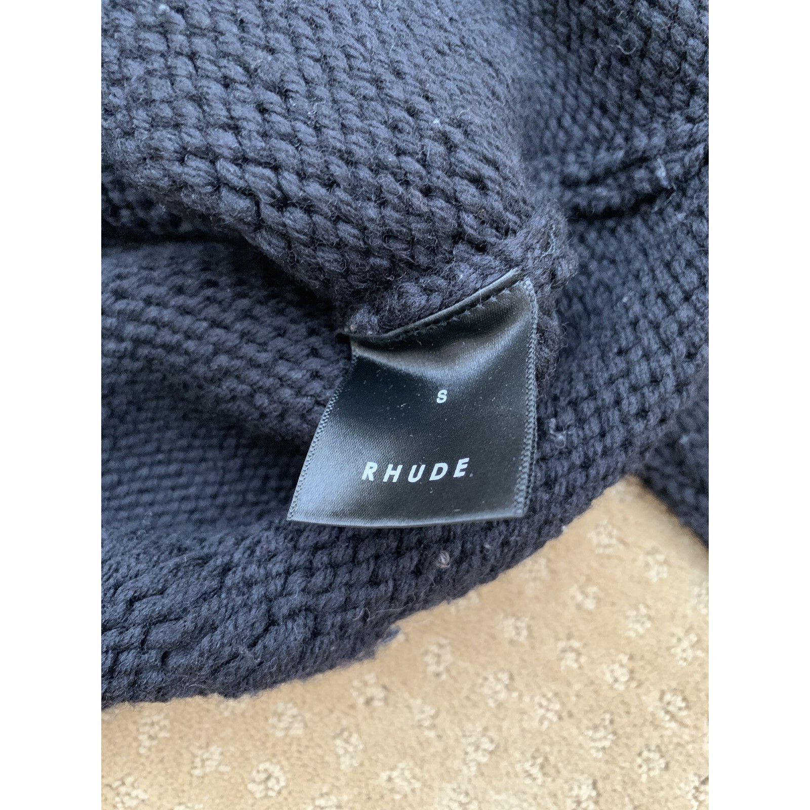 Rhude RHUDE Cropped Baggy Distressed Wool Sweater Hand Knitted Wol Size US S / EU 44-46 / 1 - 5 Thumbnail