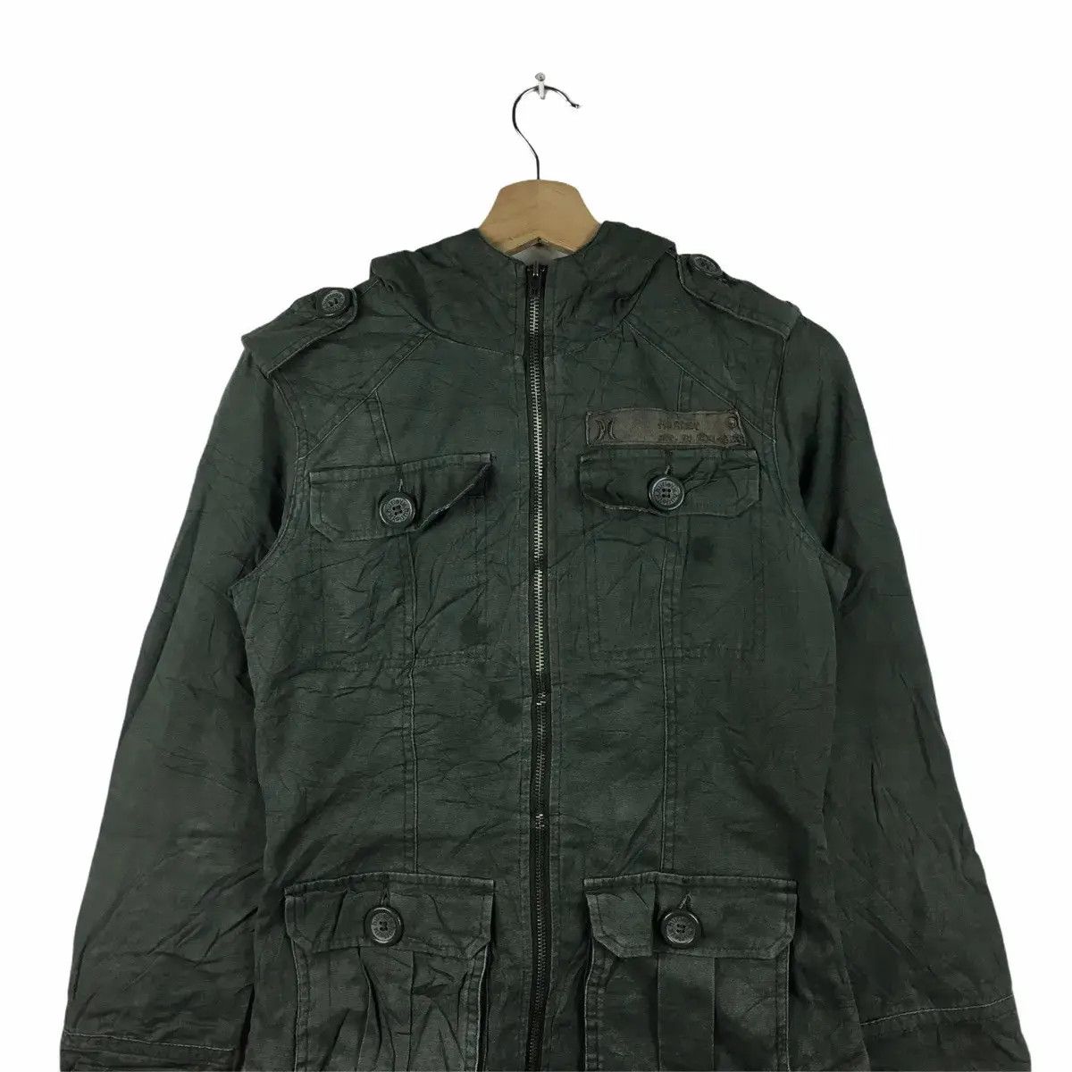 Hurley Vtg HURLEY SKATEBOARD Jacket Parka Trench Hoodie Outdoor Size S / US 4 / IT 40 - 1 Thumbnail