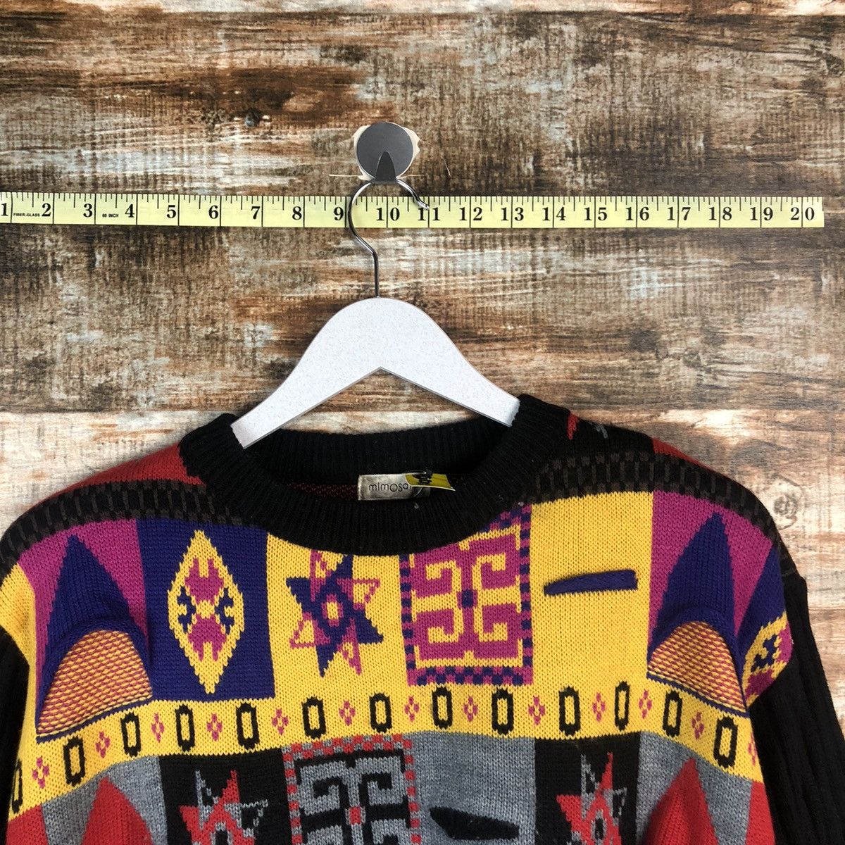 Vintage Mimo Salip Red vintage art Knitwear #A2001 Size M / US 6-8 / IT 42-44 - 4 Thumbnail