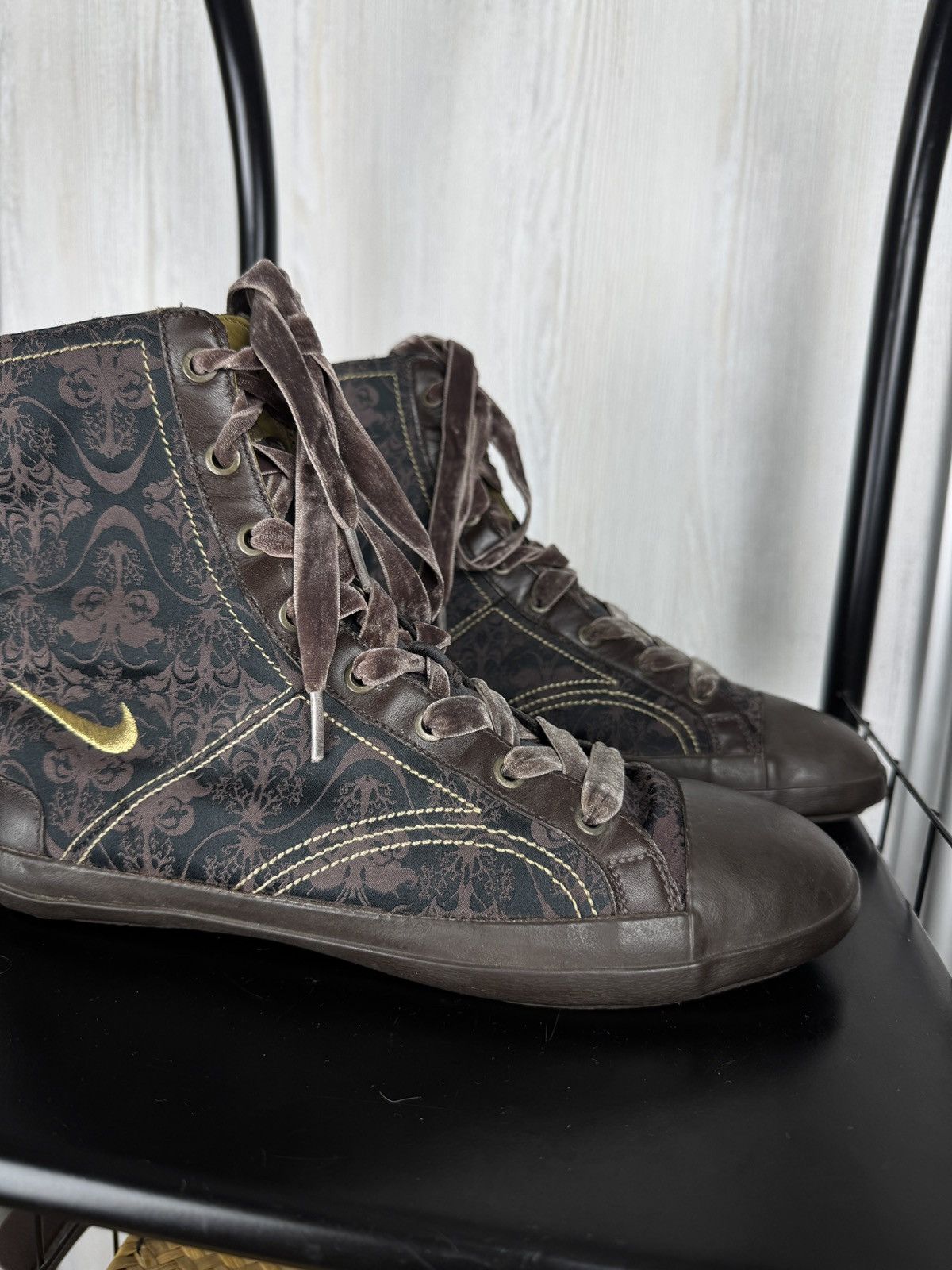Nike Vintage 2007 Nike Sixton Premium Mid Brown Leather Size 8.5 Size US 8.5 / IT 38.5 - 3 Thumbnail