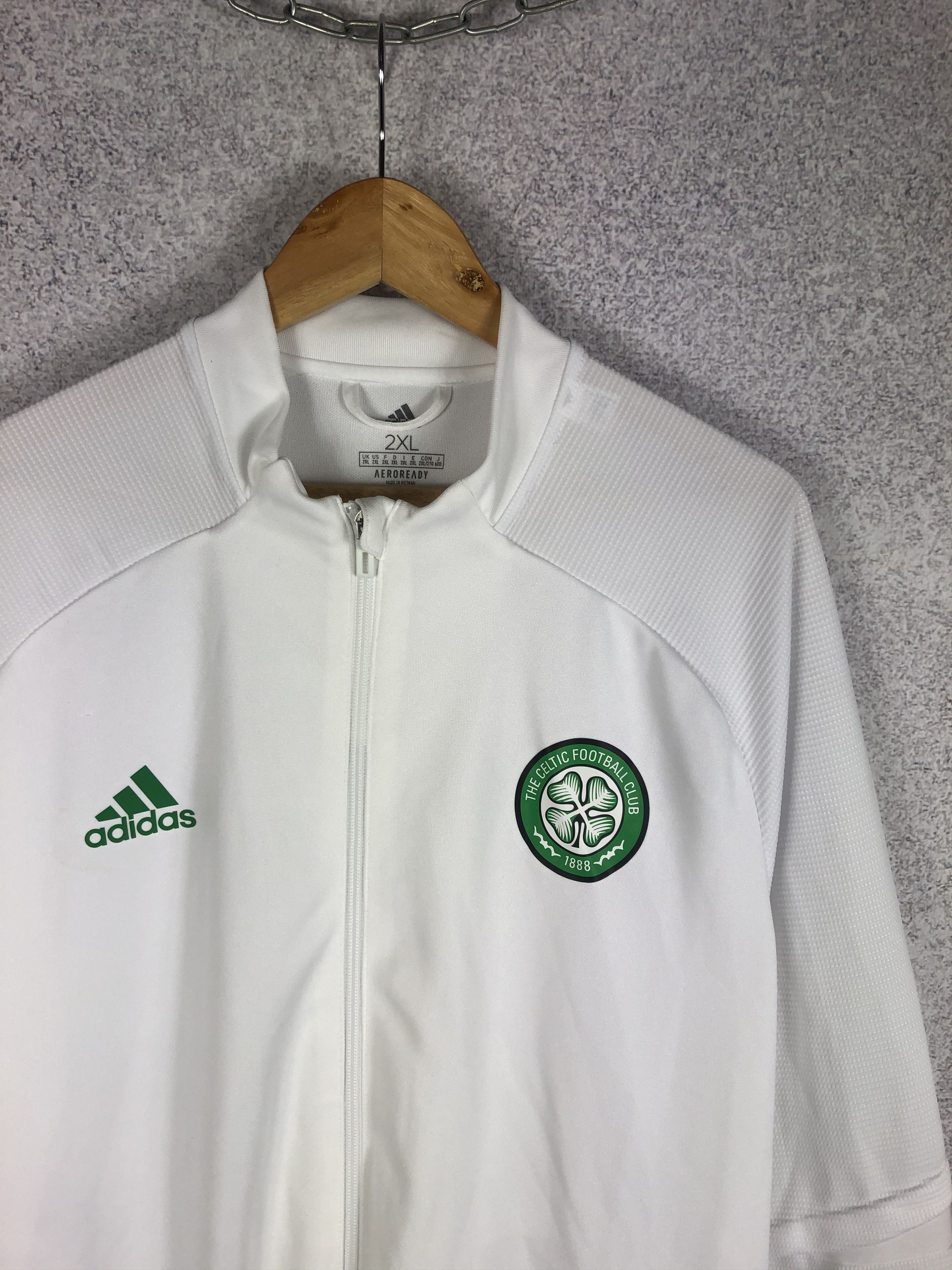 Adidas FC Celtic Adidas Soccer Track Jacket Football Track Suit Size US XXL / EU 58 / 5 - 2 Thumbnail