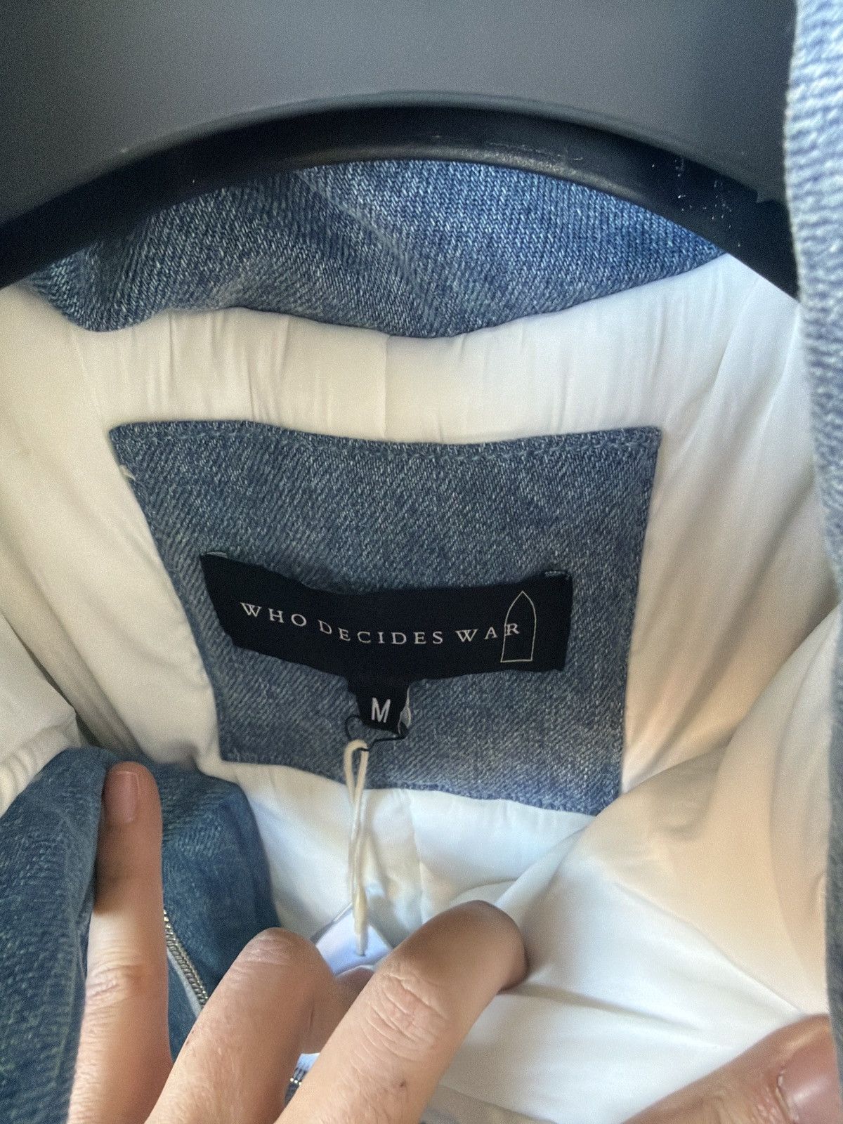 Who Decides War Who Decides War Denim Puffer Jacket Size US M / EU 48-50 / 2 - 8 Thumbnail