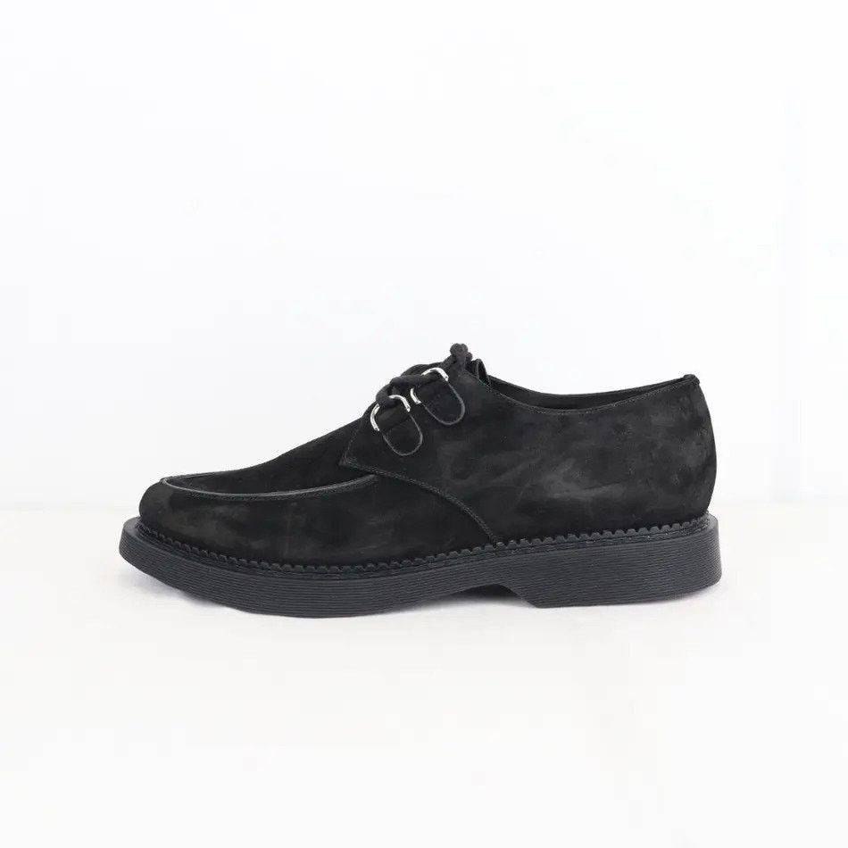 Saint Laurent Paris o1rshd1 Teddy 10 Suede Cashmere Opera Boots in Nero Size US 8.5 / EU 41-42 - 5 Thumbnail