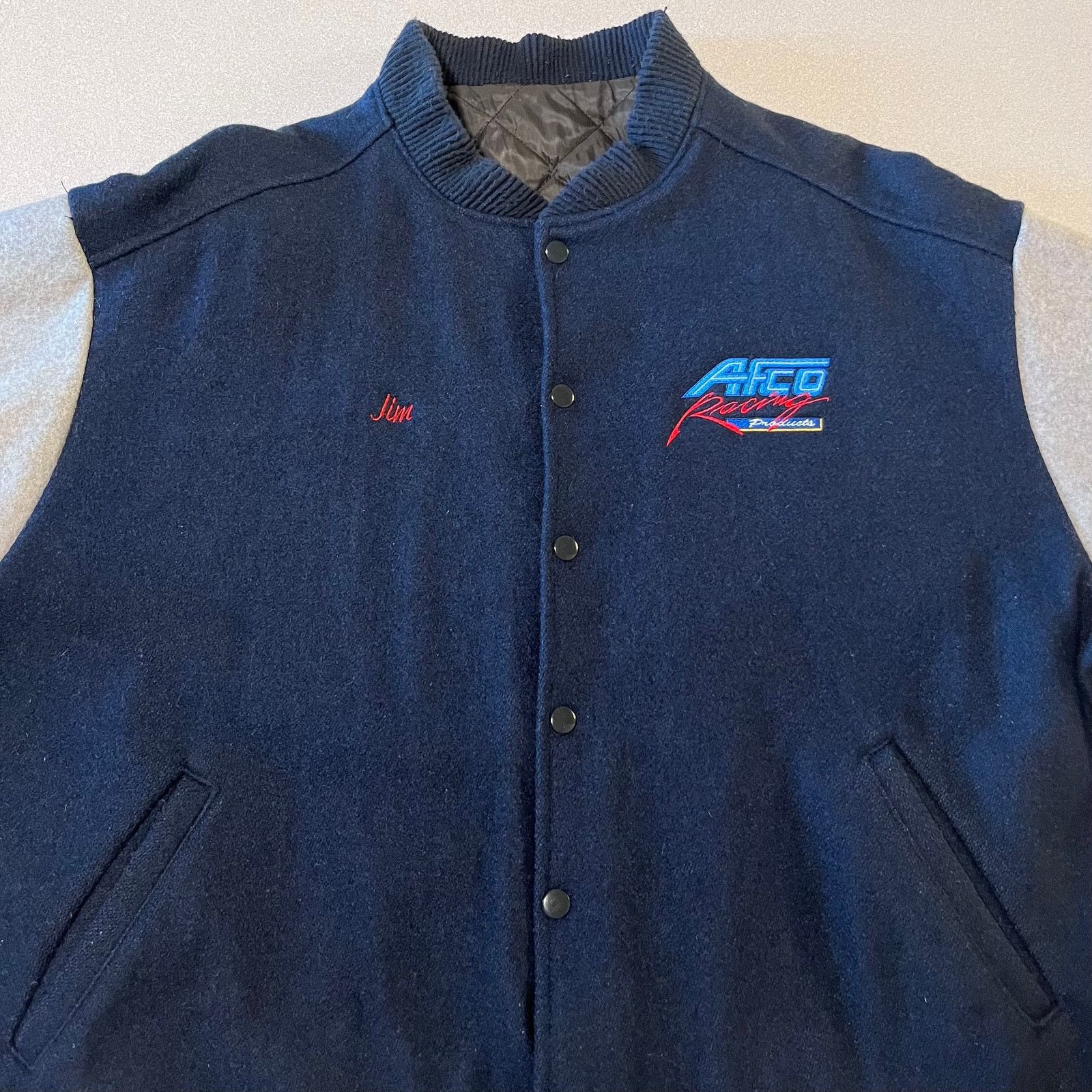 Japanese Brand True vintage AFCO Racing Wool Varsity Jacket – USA Made Size US L / EU 52-54 / 3 - 9 Thumbnail