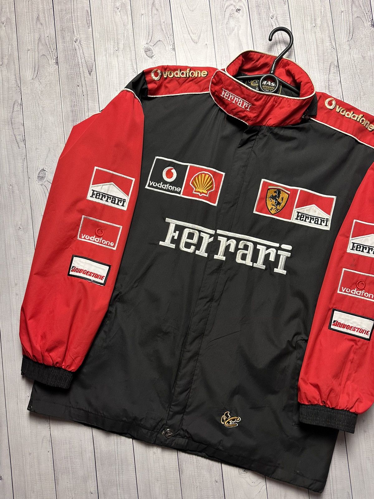 Vintage Vintage Ferrari racing jacket size XXL rare big logo Size US XXL / EU 58 / 5 - 4 Thumbnail