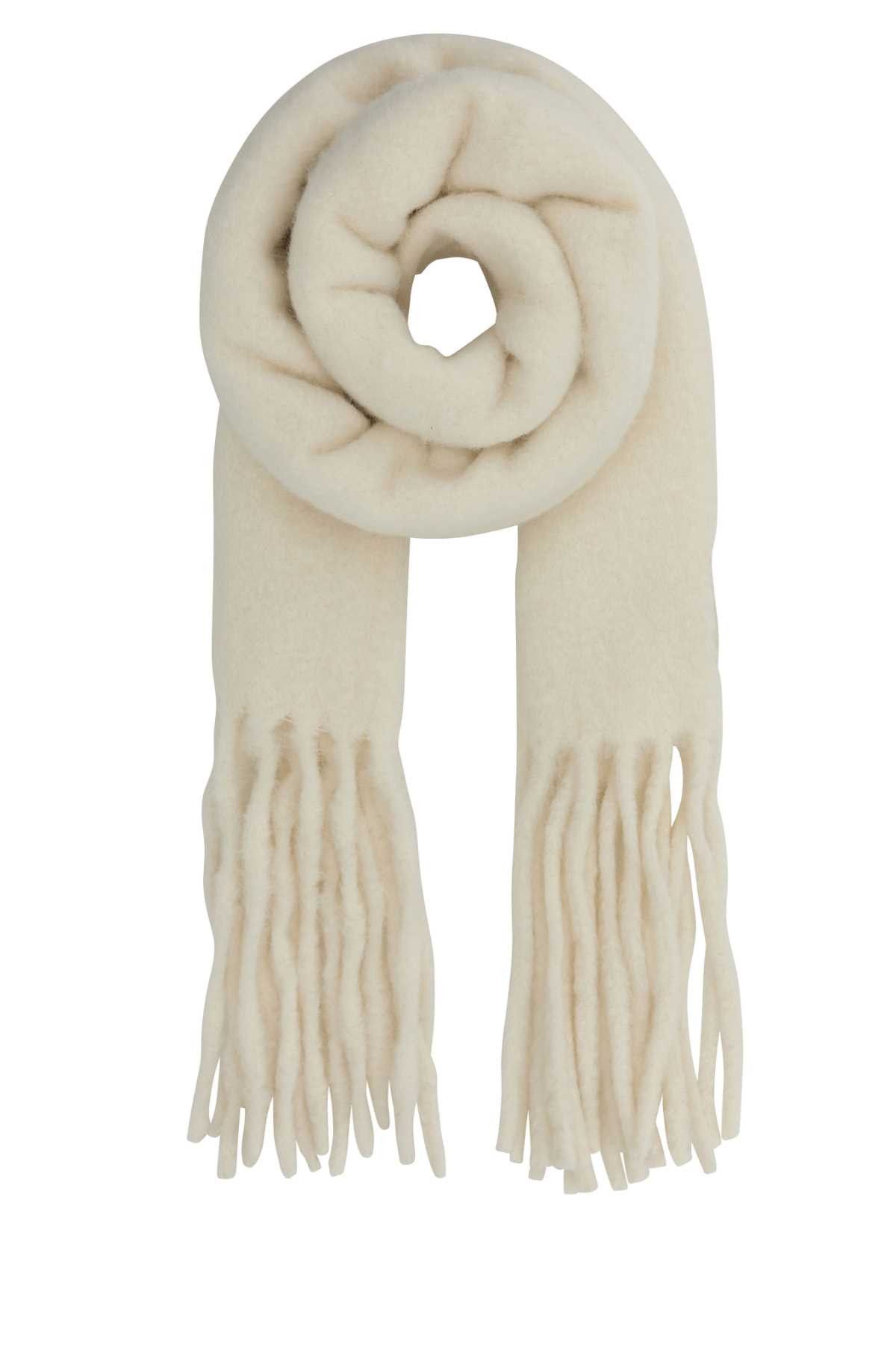 Loulou de Saison Ivory Alpaca Blend Santo Scarf Size ONE SIZE - 1 Thumbnail