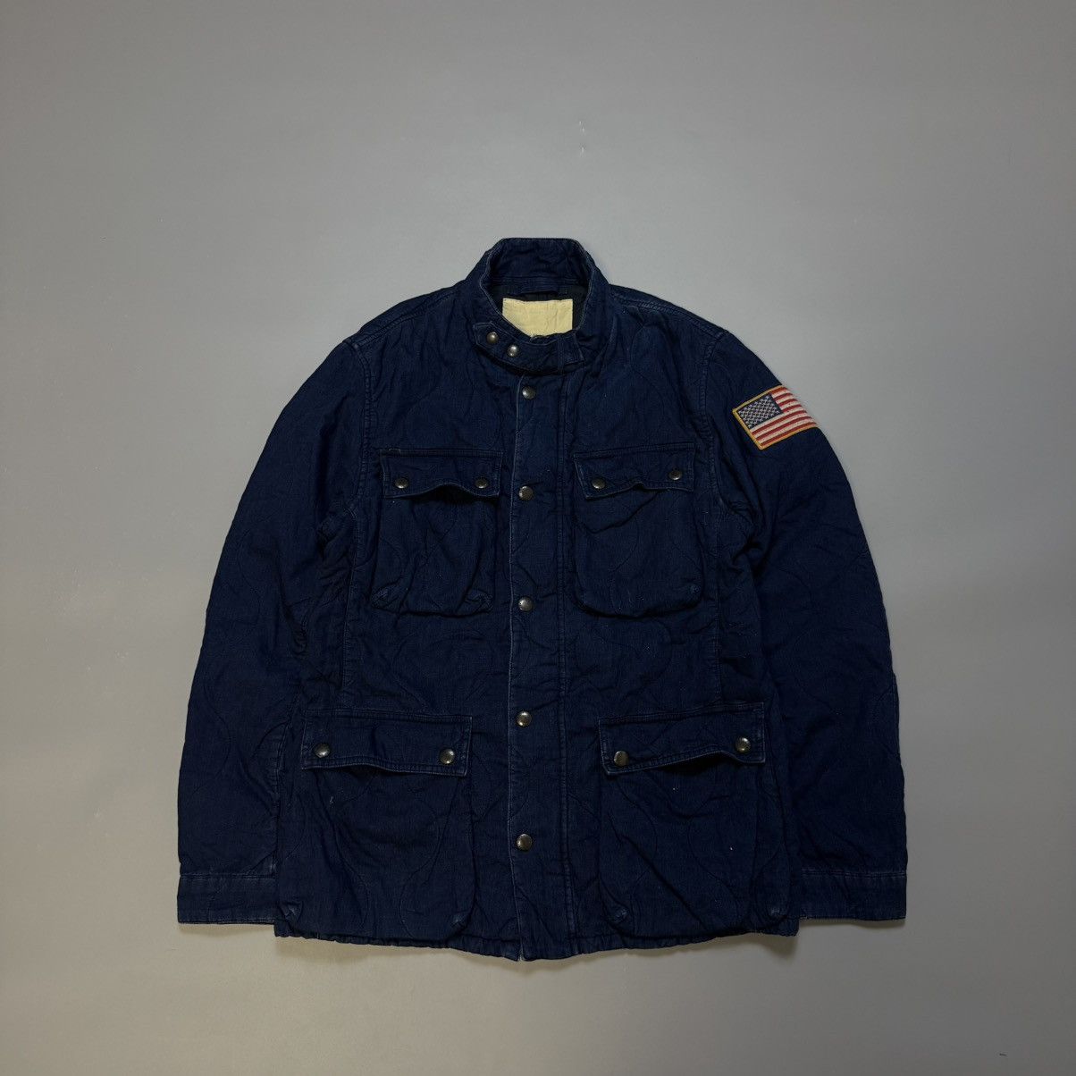 Polo Ralph Lauren Vintage Military Work Jacket Denim Supply Ralph Lauren Size US L / EU 52-54 / 3 - 1 Thumbnail