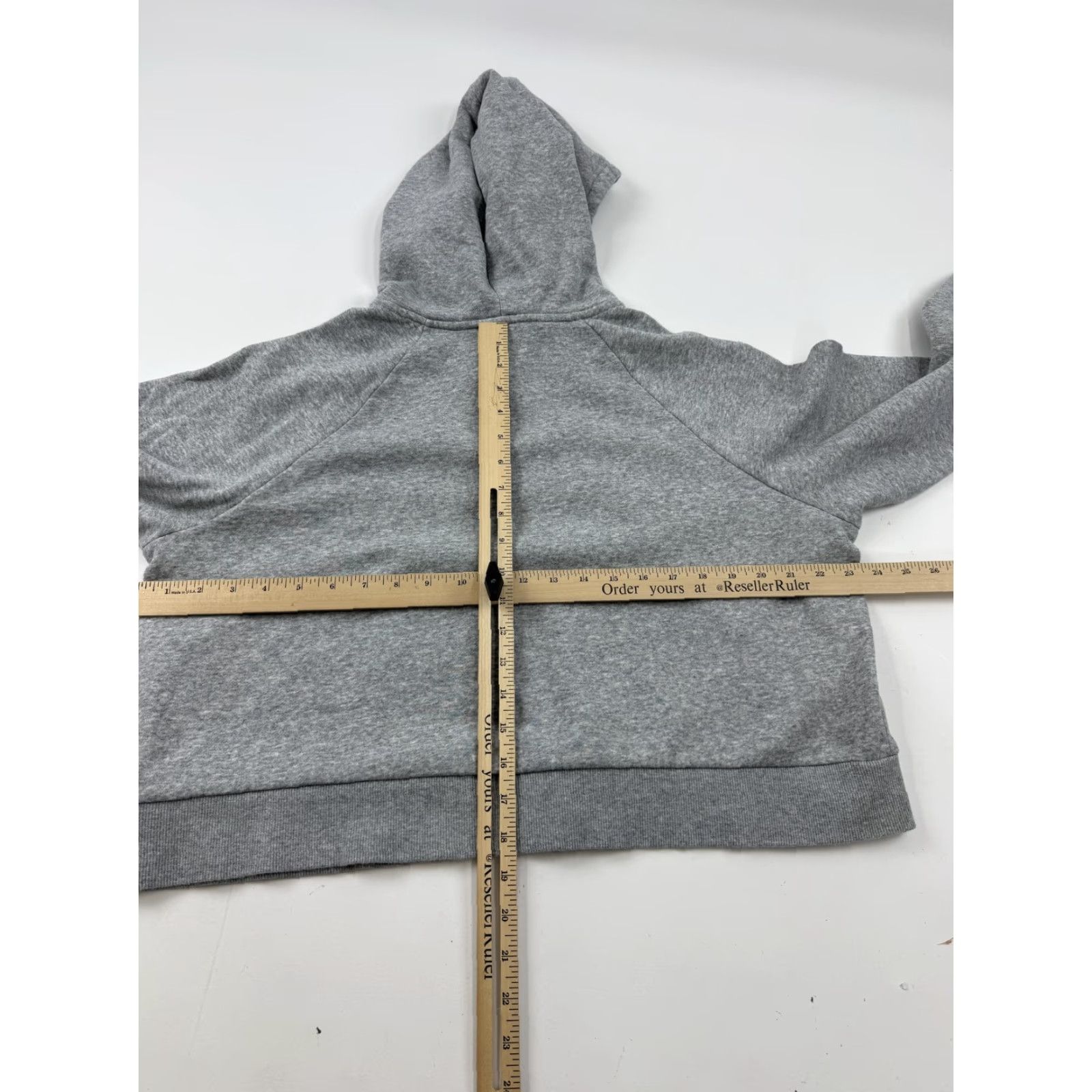 Under Armour Under Armour Hoodie Sweatshirt Womens XL Gray Full Zip Fleece Athletic Cropped Size XL / US 12-14 / IT 48-50 - 7 Thumbnail