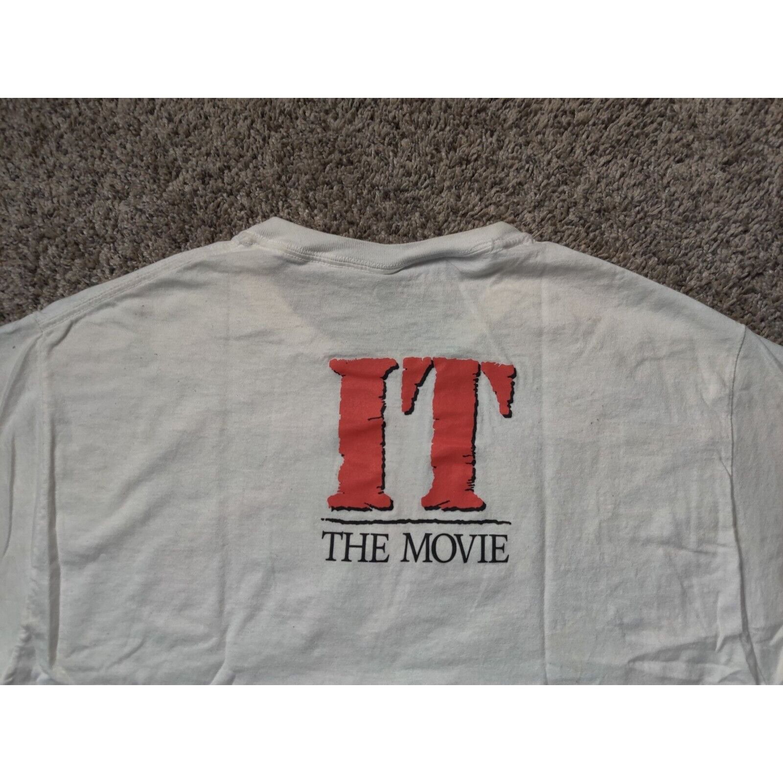 Other IT The Movie Shirt Adult Mens Medium White Red Evil Clown Size US M / EU 48-50 / 2 - 11 Thumbnail