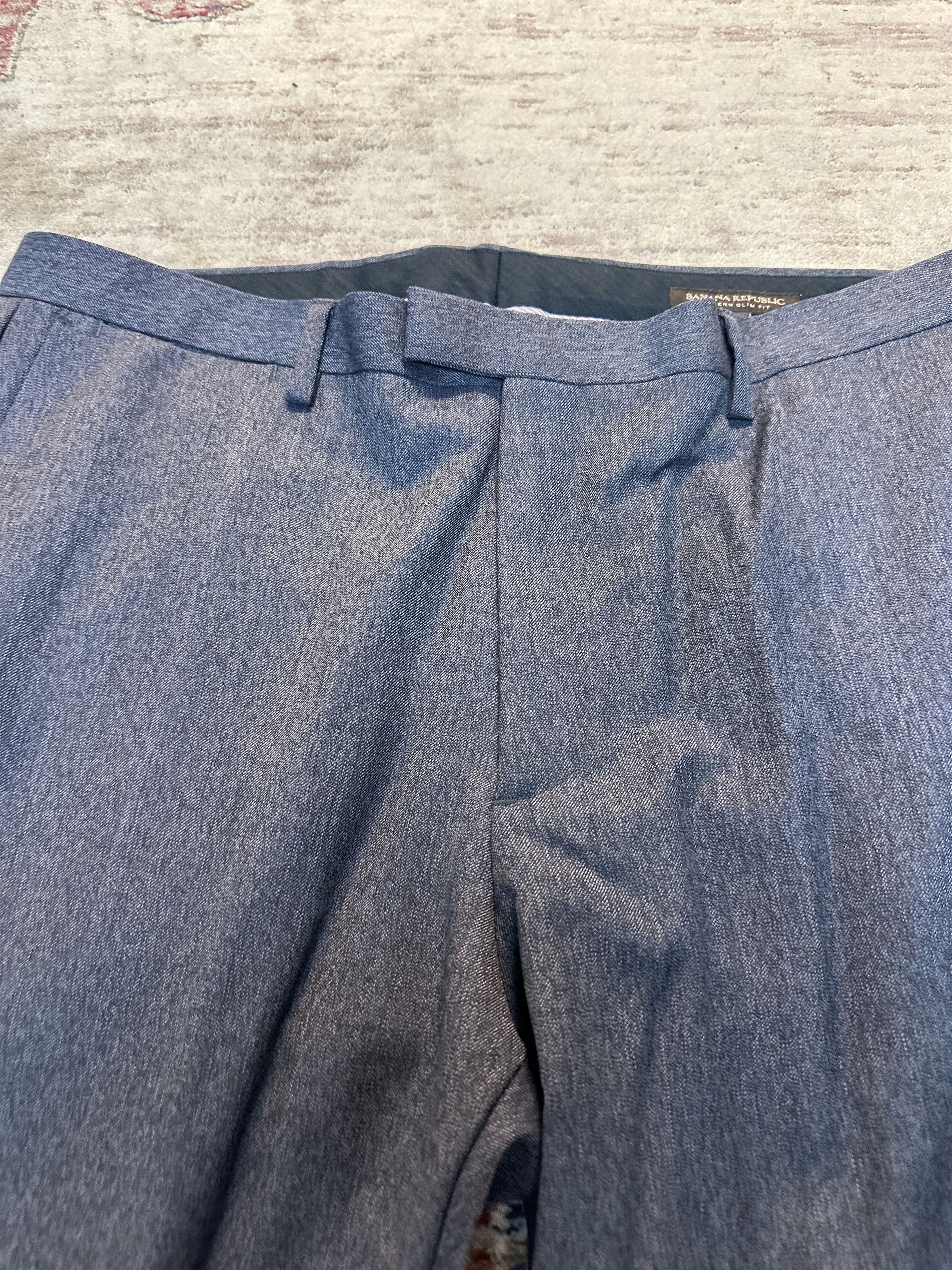 Banana Republic Banana Republic Men's Light Navy Modern Pants Size 36/30 Size US 36 / EU 52 - 2 Thumbnail