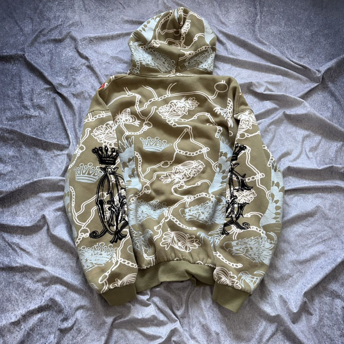 Christian Audigier Y2K Christian Audigier Los Angeles Skull Full Zip Hoodie Size US XXL / EU 58 / 5 - 8 Thumbnail